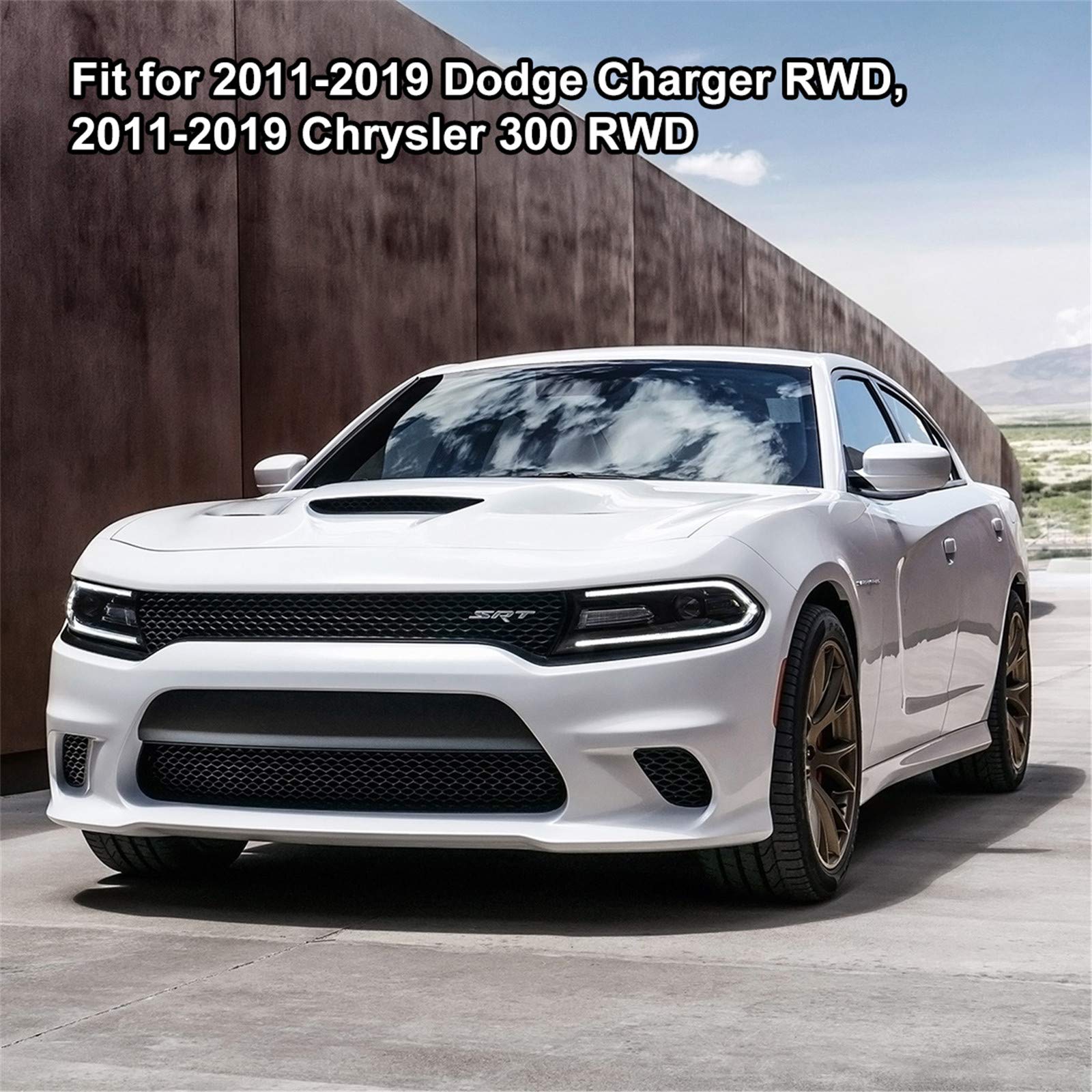 Kiwi Master Floor Mats Compatible For 2011-2023 Dodge Charger Rwd/Chrysler 300 Rwd All Weather Custom Fit Liners