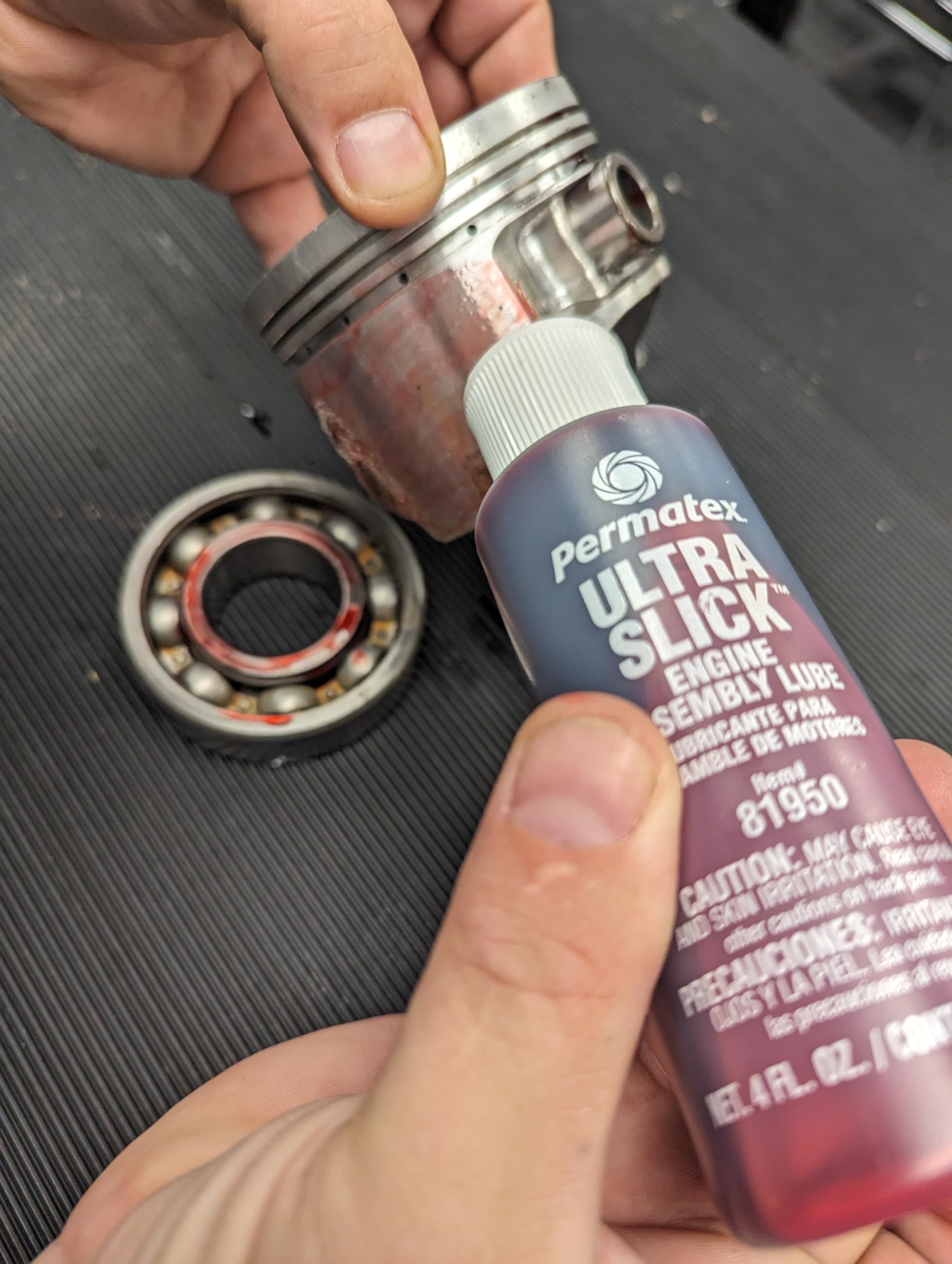 Permatex 81950 Ultra Slick Engine Assembly Lube, 4 Oz. , Red