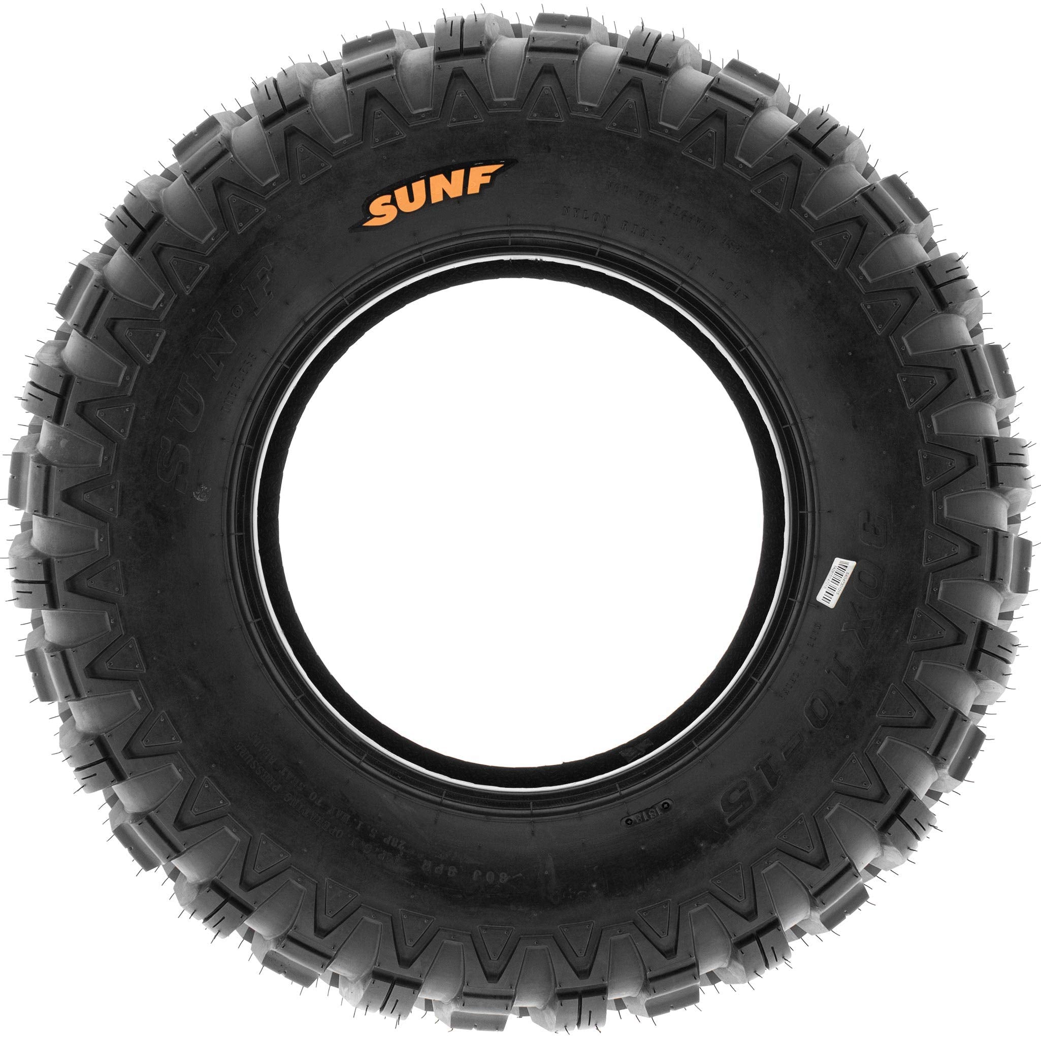 Set of 4 SunF A047 XC MX Hardpack UTV SxS Dual Sport Tires 30x10-15, 8 PR, Tubeless, all terrain off-road