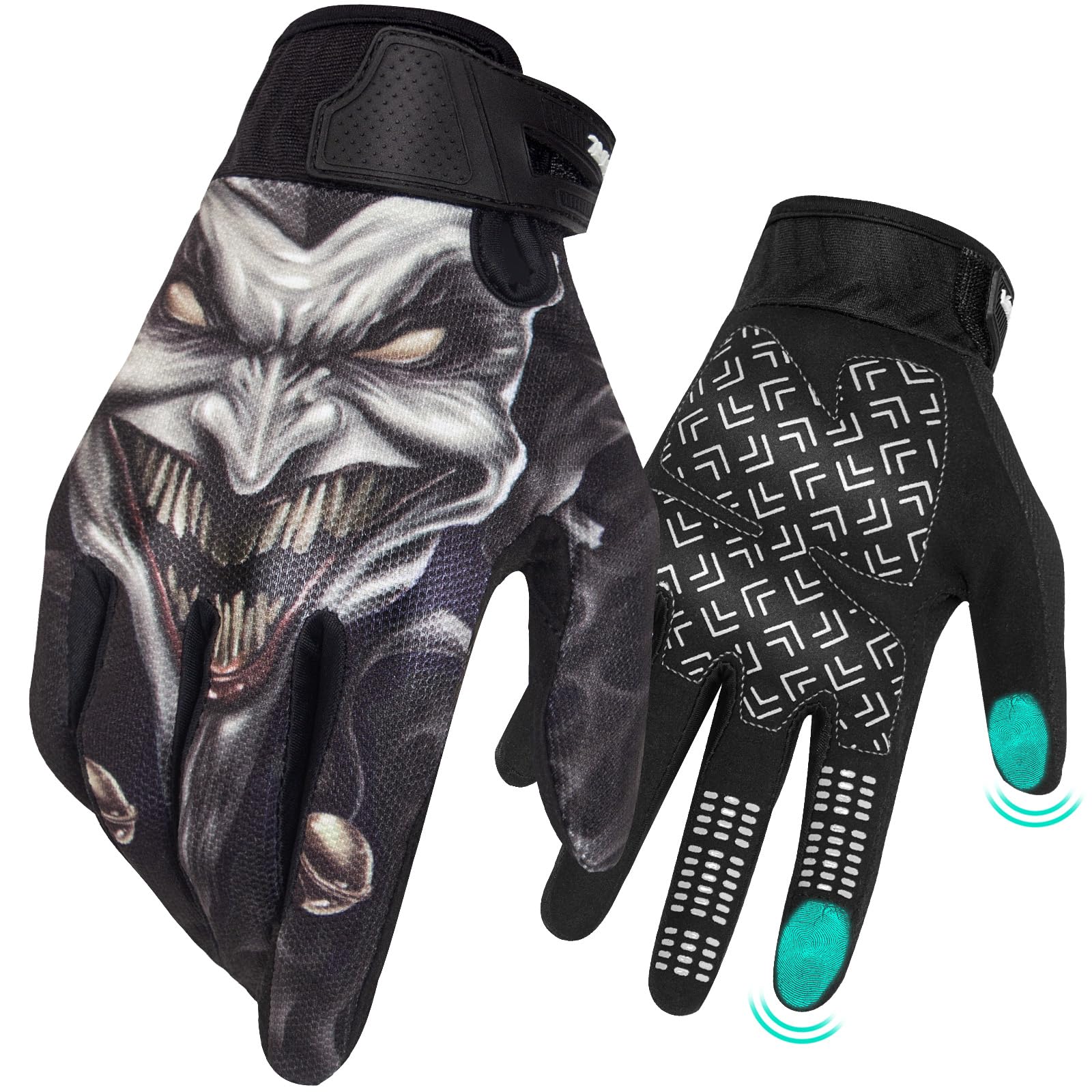 Rigwarl Motorcycle Gloves For Men And Women Touchscreen, Breathable Joker Dirt Bike Glove Non-Slip, Designed Riding Gloves Motor