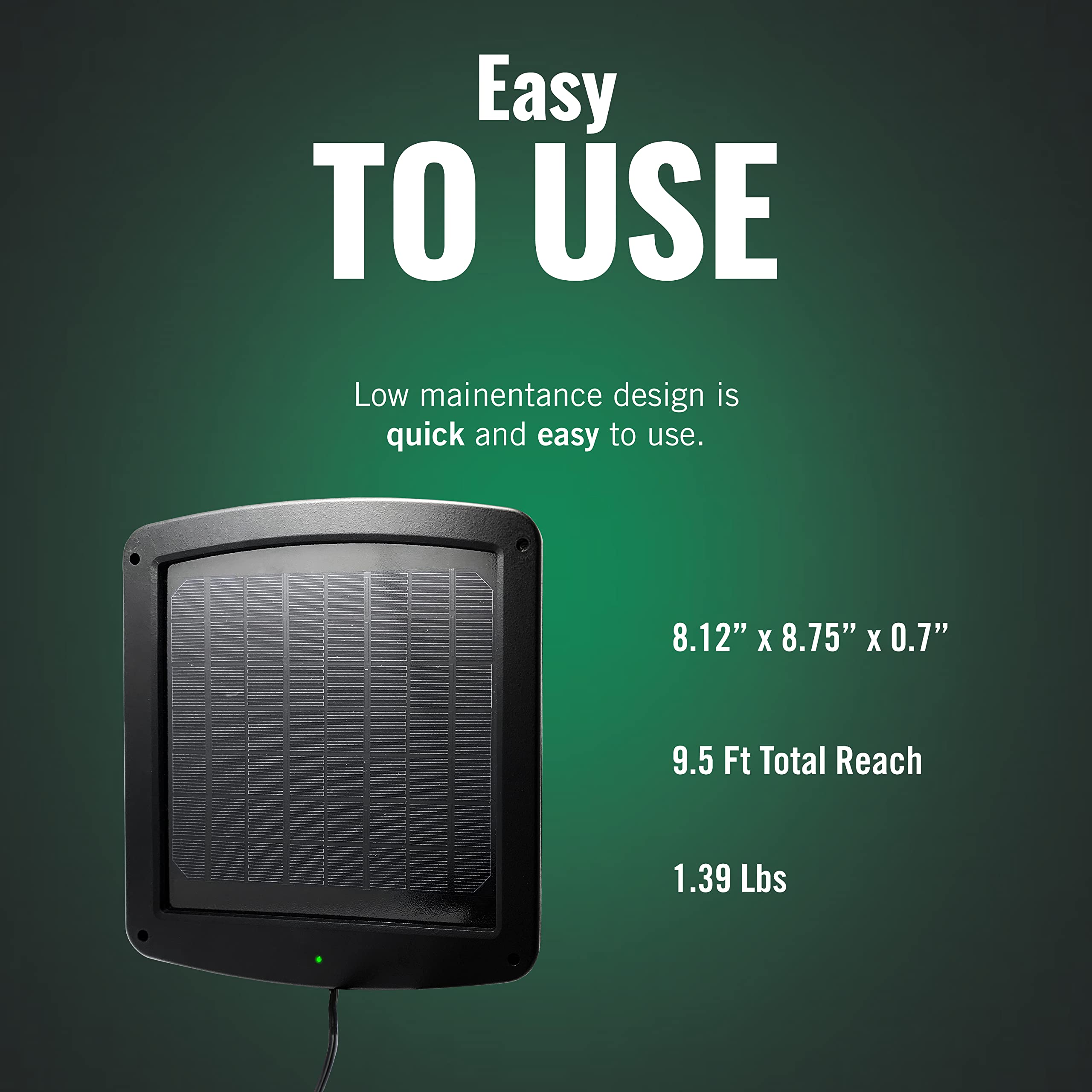 Battery Tender 5 Watt Solar Panel 12V Battery Charger with Charge Controller - IP67 Weatherproof - Windshield or Handlebar Mount