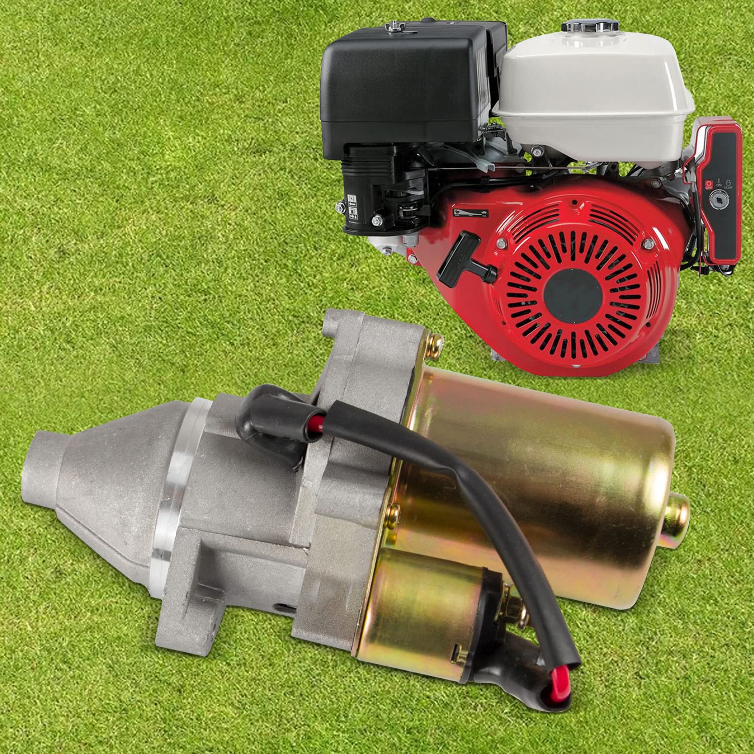Ransoto Starter Motor Compatible With Toro Tx-413, Honda Gx340 Gx390 Gx420 11Hp 13Hp 16Hp Afron, Allmand, Ditch Witch, Replaces