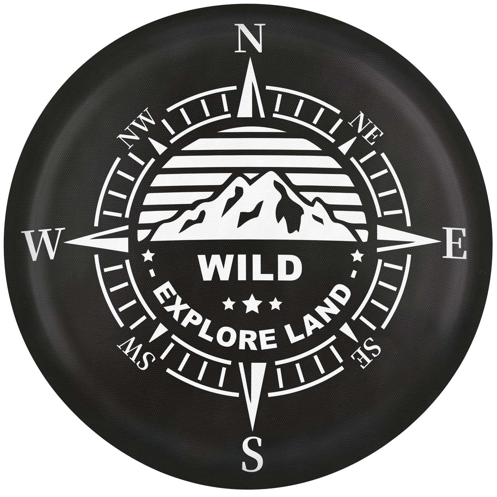 Explore Land 30-33 Inch Spare Tire Cover Fit Trailer, Rv, Suv, Truck, Tough Tire Wheel Soft Cover, Compass