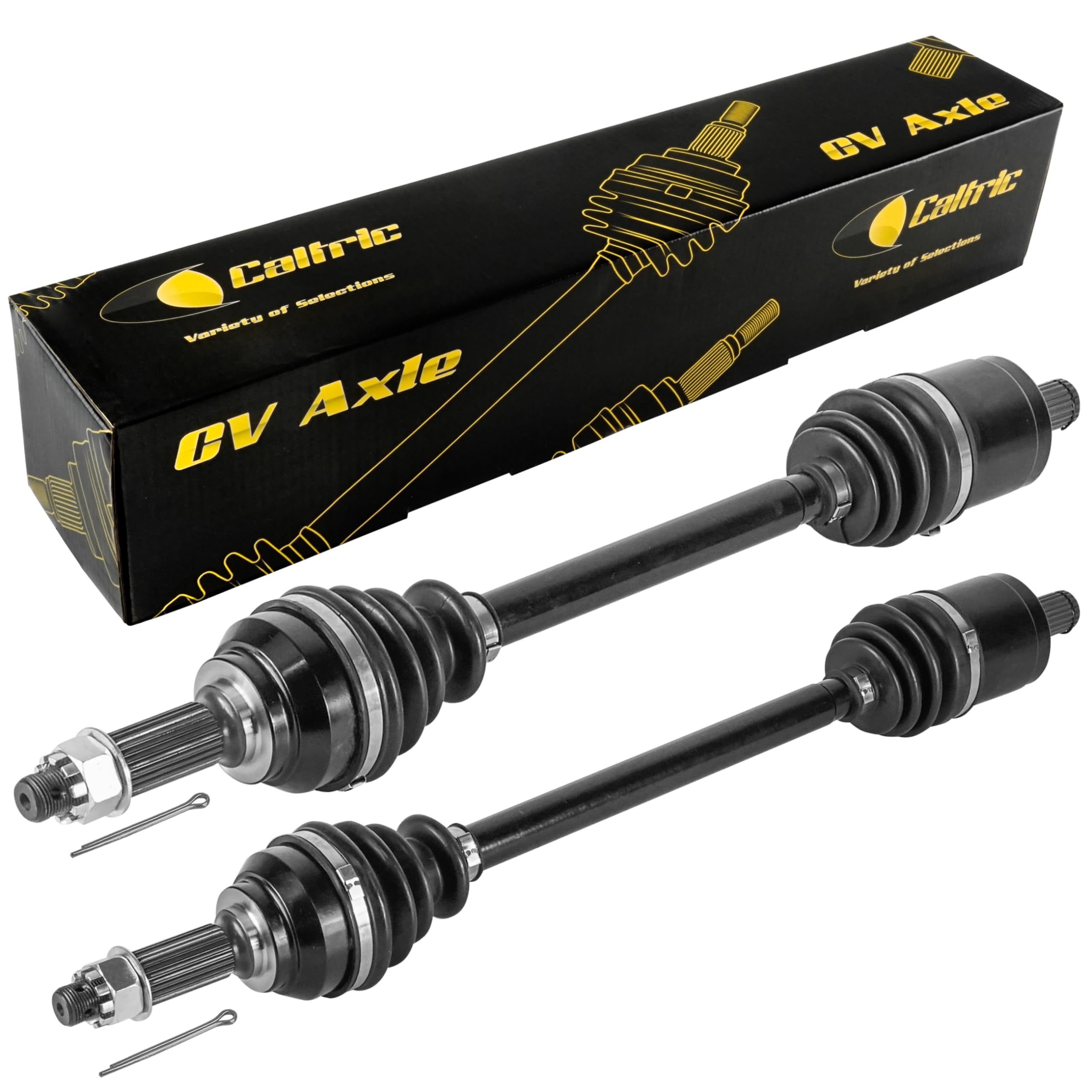 Caltric Front Left and Right CV Axles Compatible with John Deere XUV Gator 850D (Diesel) (- 080000) / XUV Gator 620i (Gas) (- 08