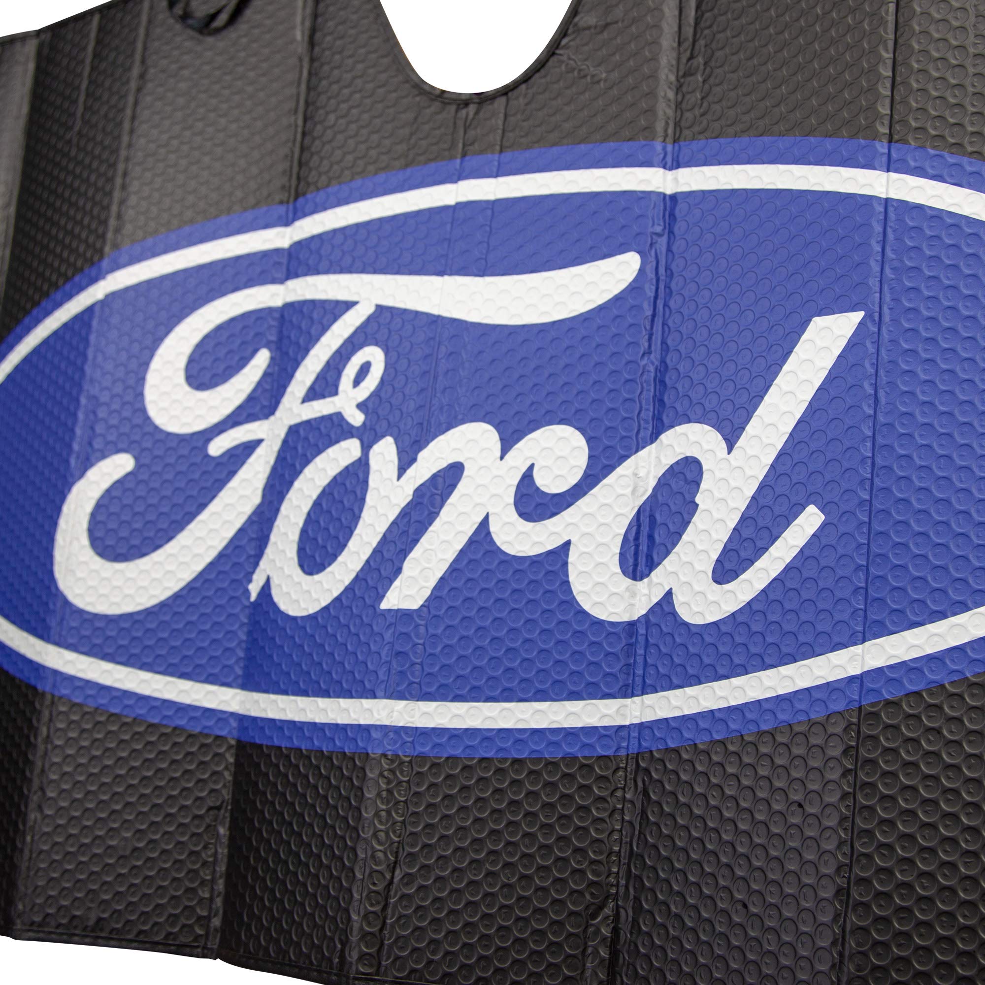 Plasticolor 003858R01 Black Matte Finish Car Truck Or Suv Front Ford Logo Windshield Sunshade