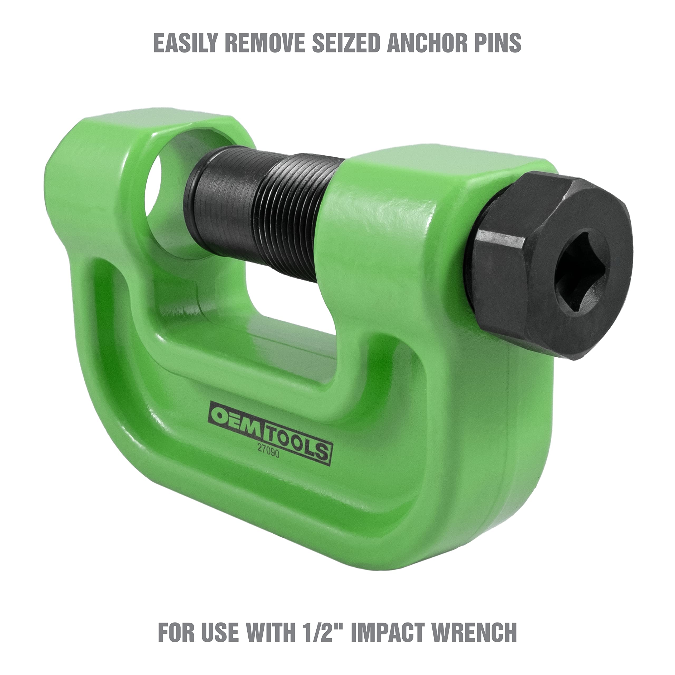 OEMTOOLS 27090 Brake Anchor Pin Press, High-Grade Steel Truck Anchor Pin Press, 10 Ton Capacity Anchor Pin Bushing Tool, Anchor