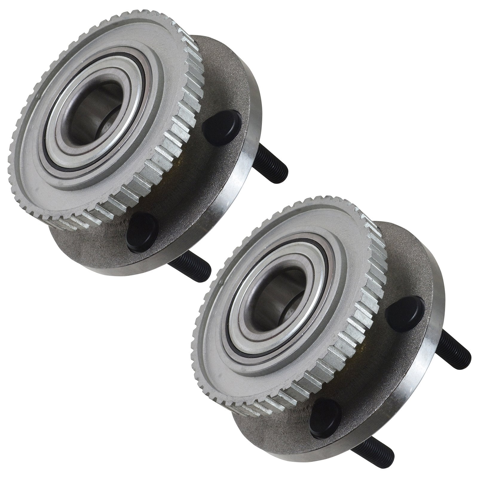 Trq Front Wheel Hub Bearings Assembly Set Compatible With 1989-1992 Volvo 740 1989-1990 760 1989-1991 780 1991-1995 940 1992-199