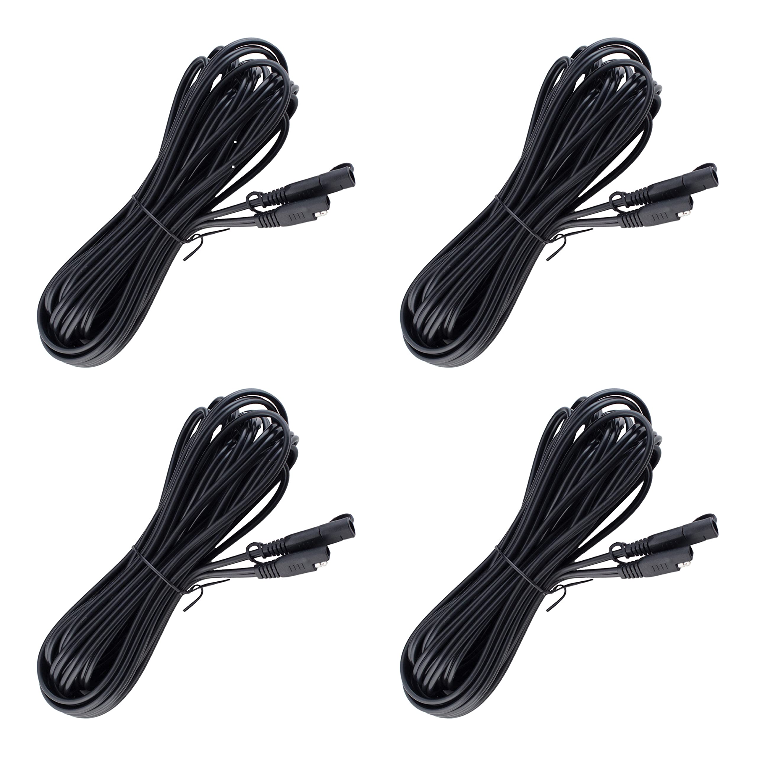 Battery Tender 12 Foot Extension SAE Cable 4 Pack - Designed for Use with Battery Tender Chargers - Quick Connect Plugs for Easy