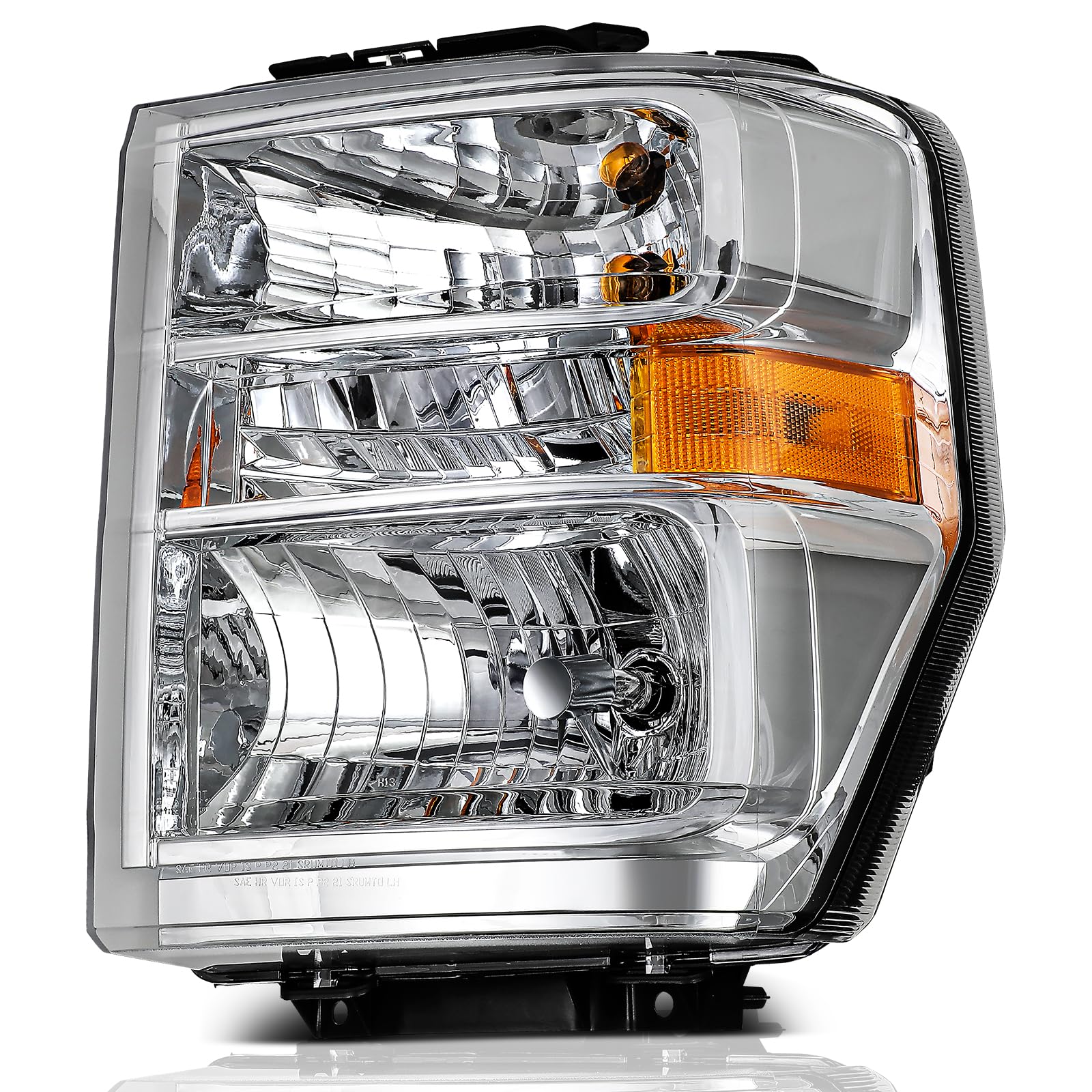 LBRST Headlights Fit 2008-2014 for E-150/250, 2008-2021 for E-350/450 Super Duty Driver Side Headlight Assembly AC2Z13008D