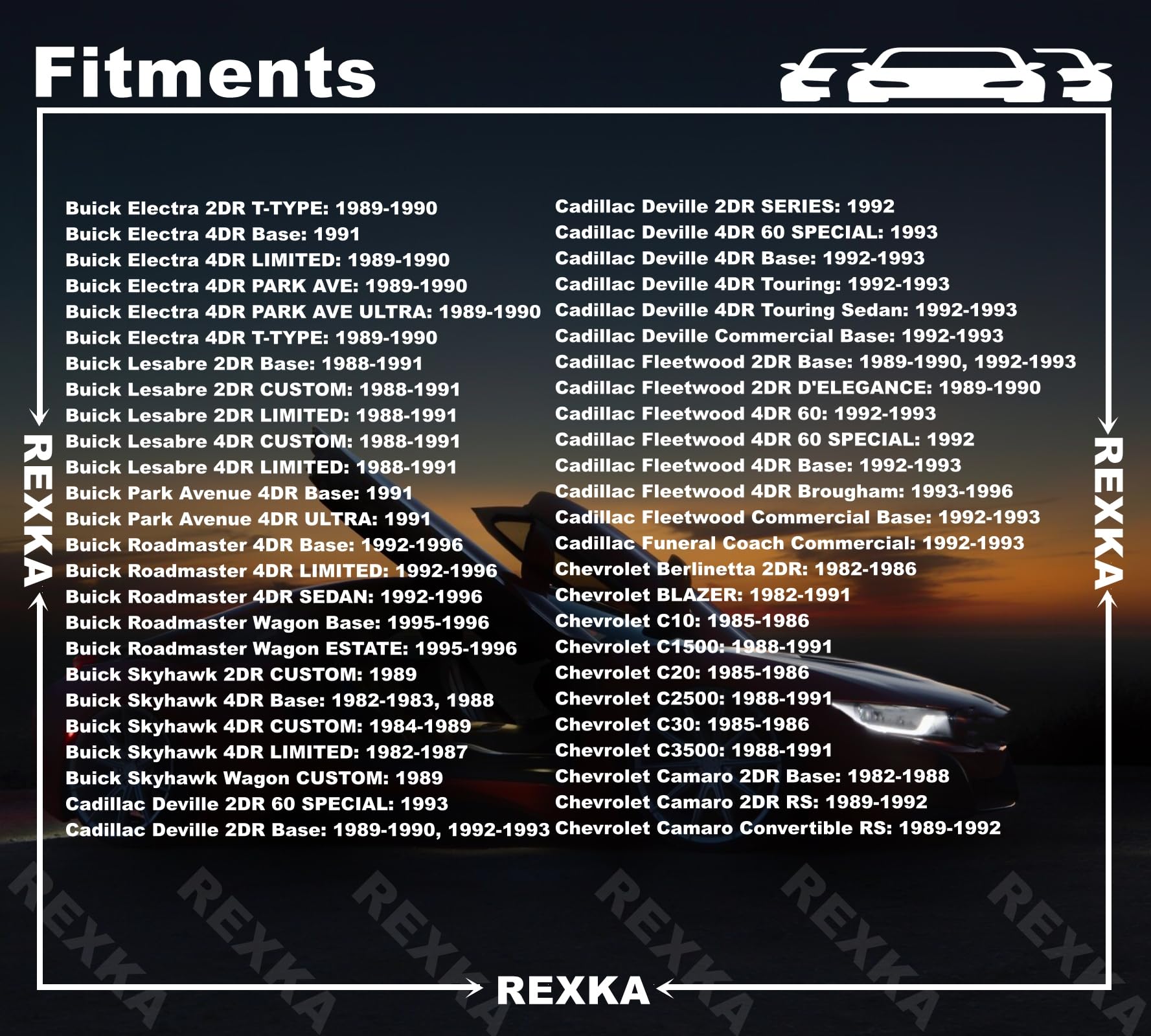 Rexka 20pcs Door Trim Panel Retainer Clips for GM Chevrolet Blazer Silverado GMC Yukon, Nylon, One Size
