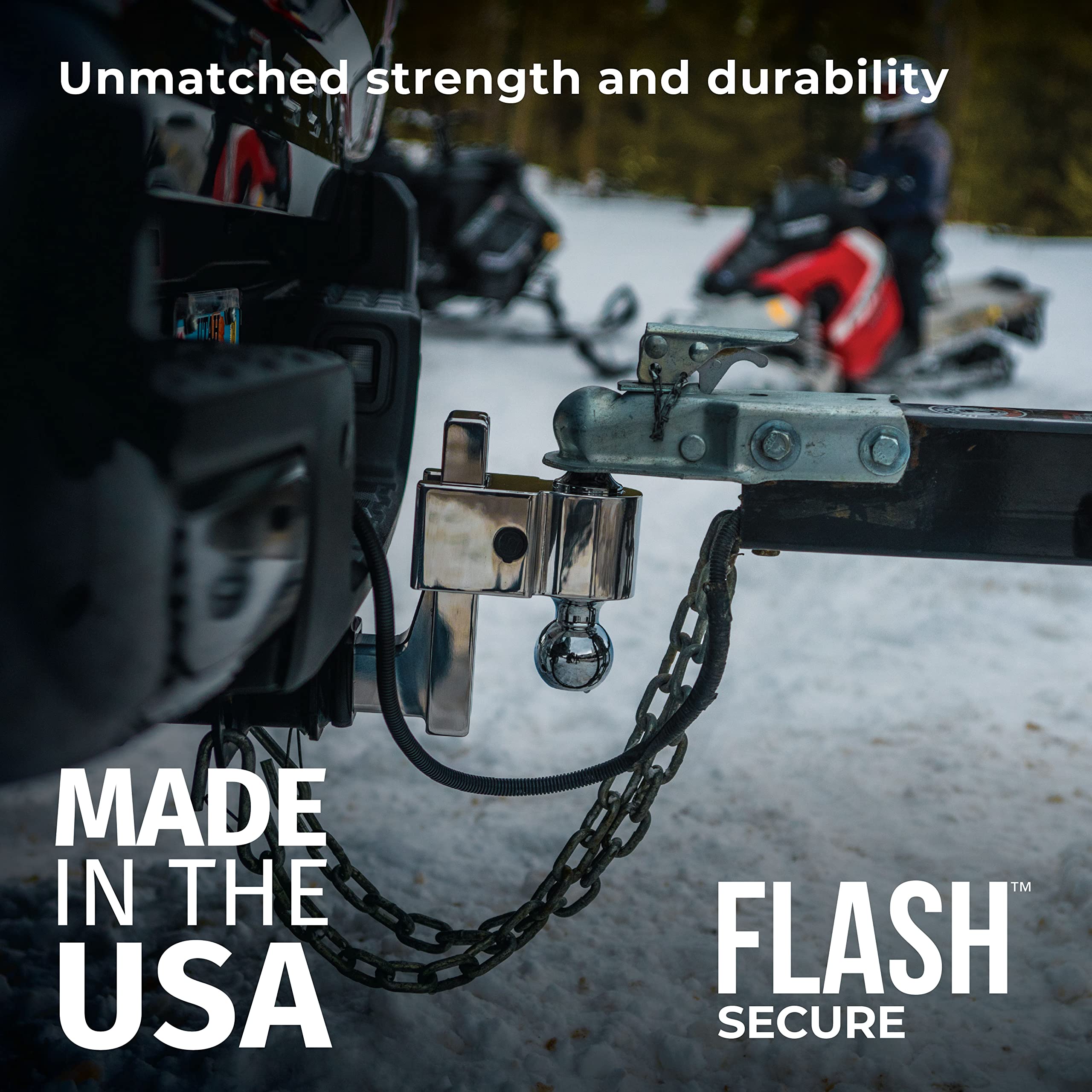 Fastway Adjustable Dual Locking Aluminum Ball Mount, 6" Drop, 2" Shank, Chrome Plated Balls, Model 44-00-4600, Silver