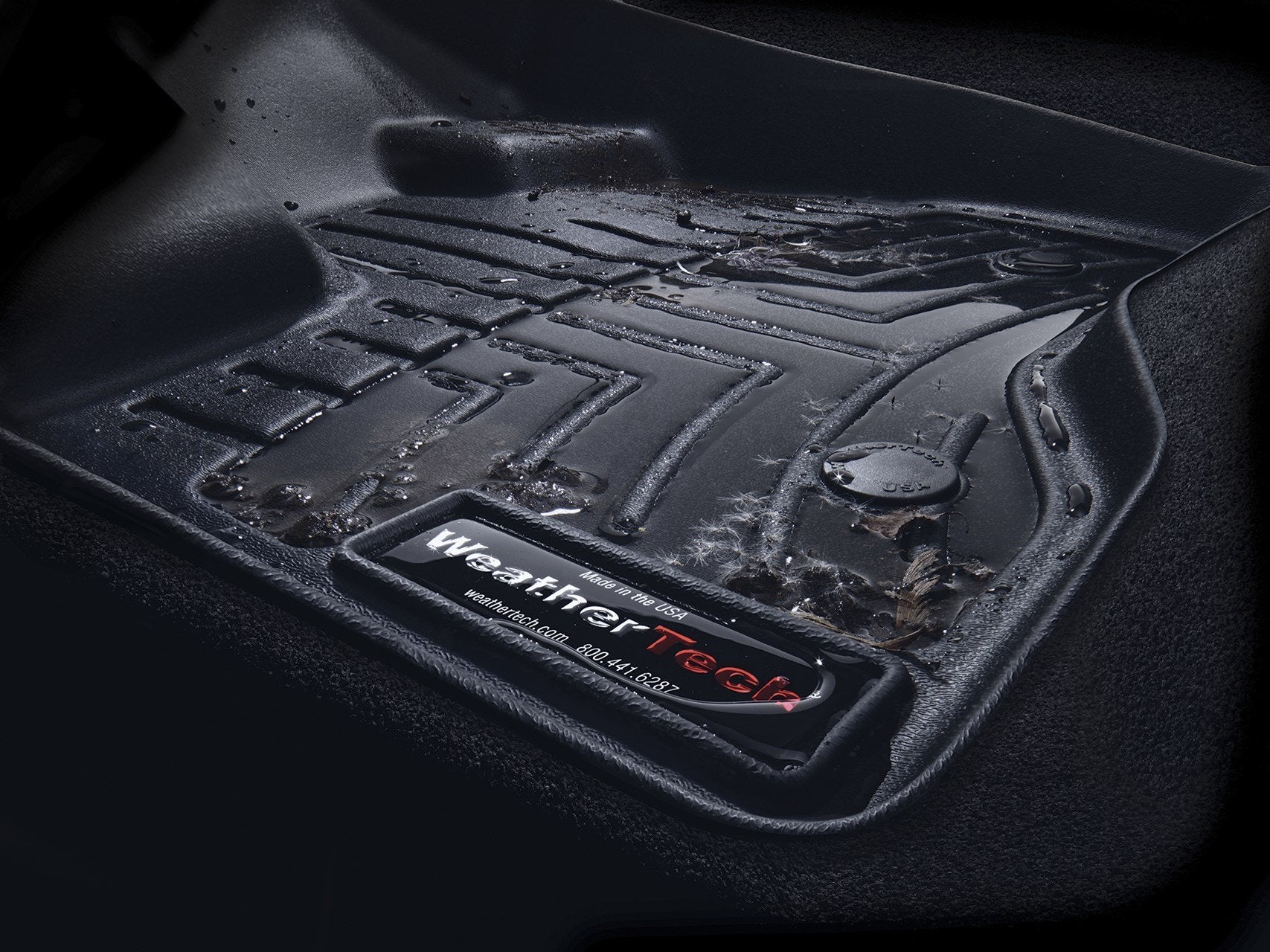 WeatherTech Custom Fit FloorLiners for Chevrolet Cruze, Cruze Limited - 2nd Row (443442), Black