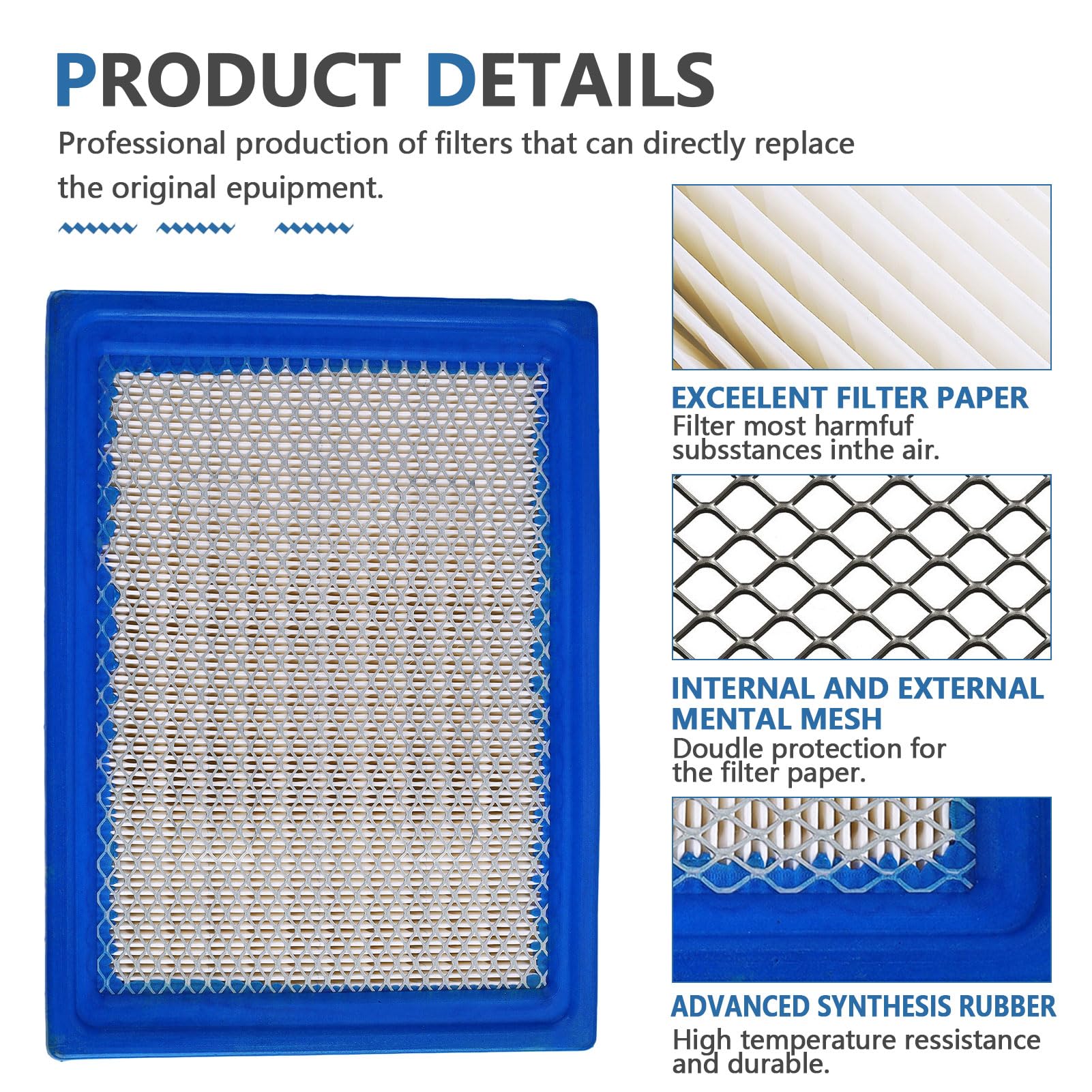 OCEAIR 7081706 Air Filter for Polaris Ranger 570 900 1000 RZR 570 Ranger XP 570 900 RGR 900 ATV 4x4 Ranger Crew Diesel 2012 2013