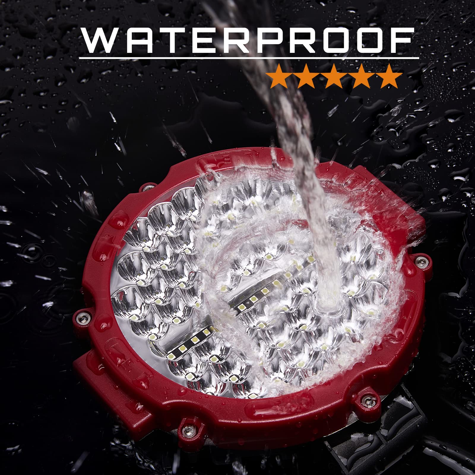 Round Led Light Pods Offroad 7 Inch, 120W 10000Lm Led Off Road Driving Auxiliary Fog Lights 12V 24V For Trucks Atv Sxs Rzr Utv G