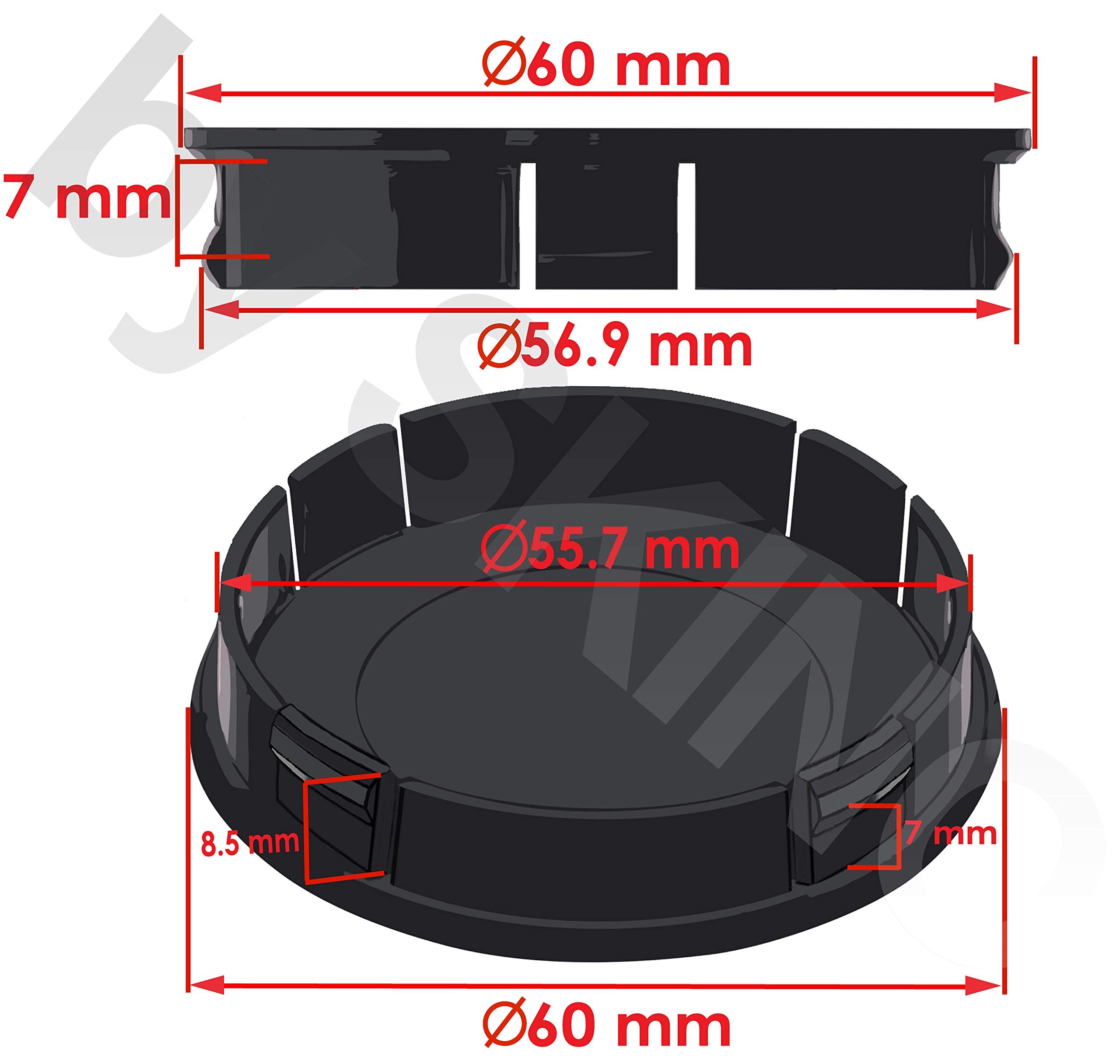 Skinoeu 4 X 60Mm Abs Car Alloy Wheel Centre Universal Rims Hub Center Caps Auto Tuning Logo Emblem Silver Black Usa Flag Cx 16