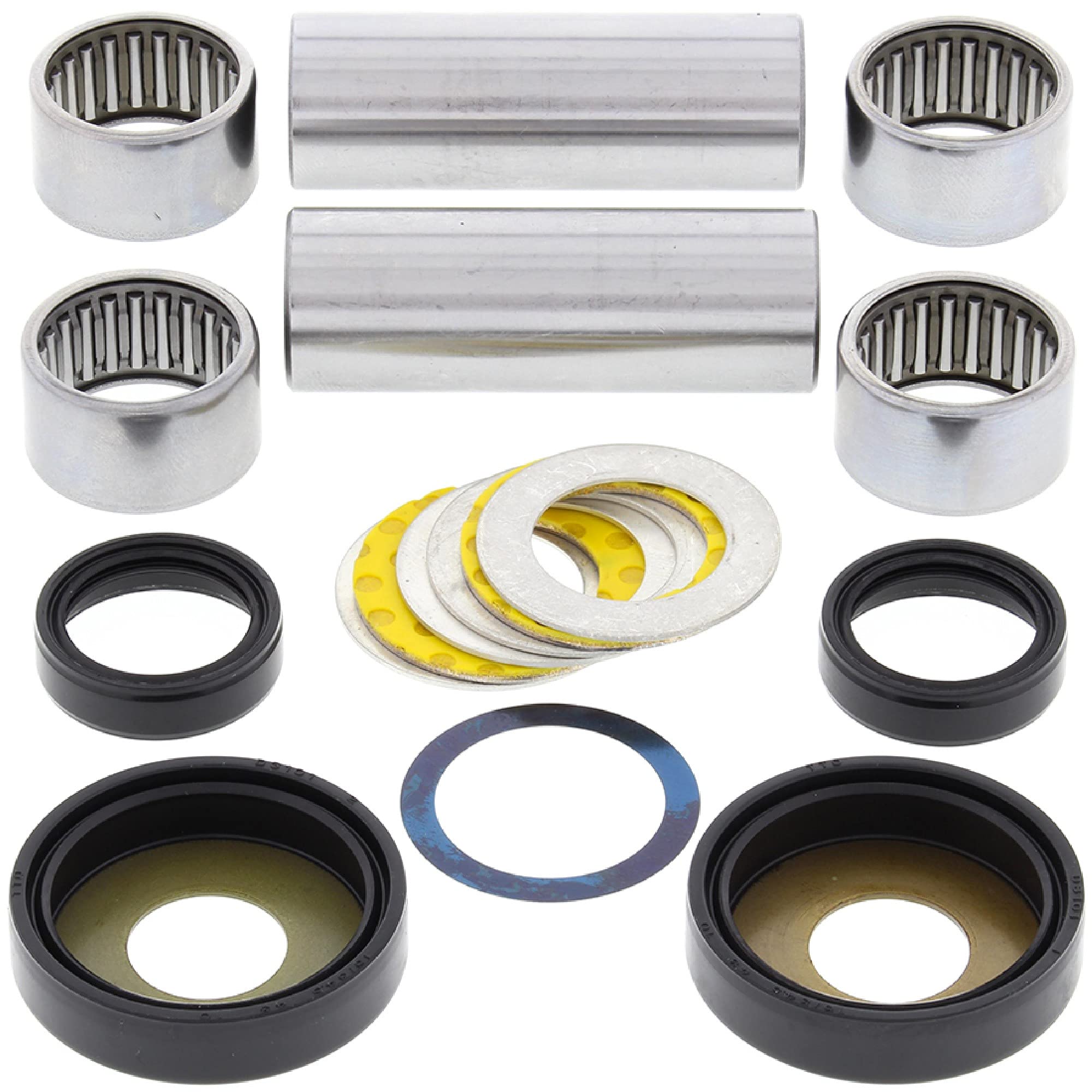 All Balls Racing 28-1078 Swing Arm Bearing Kit Compatible With/Replacement For Yamaha Yz125 1994-97, Wr250 1994-97, Yz250 1993-97