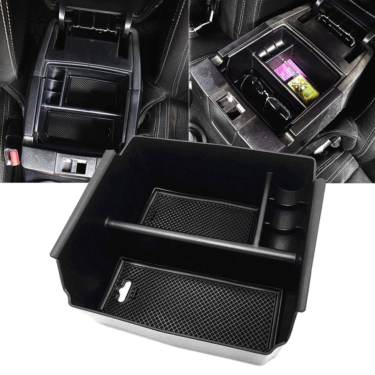 JOJOMARK Compatible with Jeep Wrangler JK and JKU Accessories 2011-2018 Center Console Tray Organizer(Console tray)