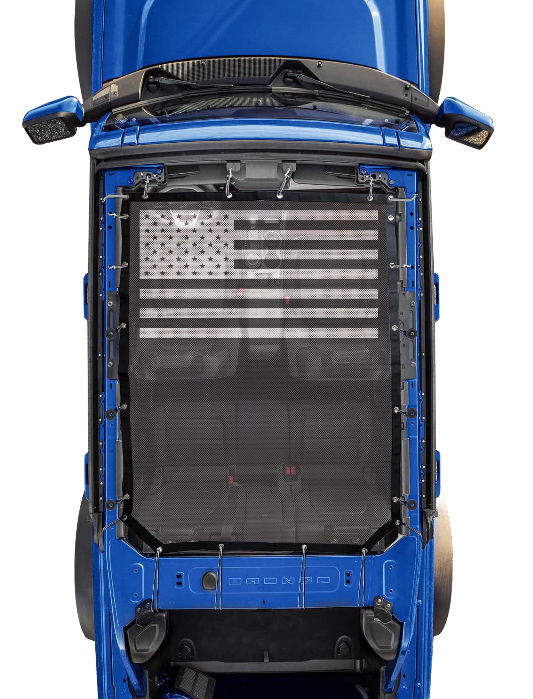 Sukemichi Sunshade for Ford Bronco,Mesh Sun Shade Bikini Top Cover Bimini Top for Ford Bronco Accessories 2021 2022 2023 2024 4 