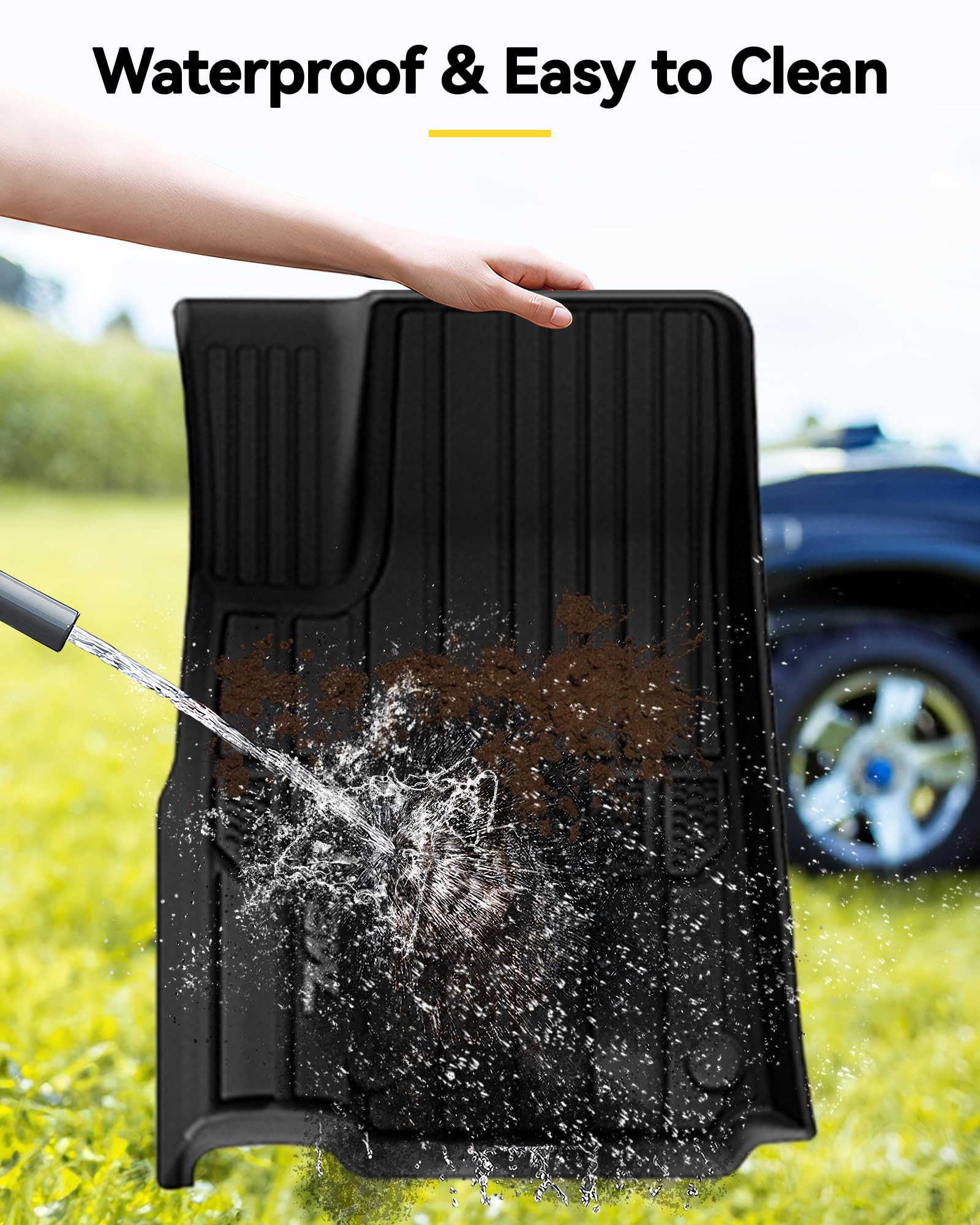 3W Floor Mats Fit For Jeep Grand Cherokee L 2021-2024 2025, Tpe All Weather Custom Fit Floor Liner For 1-3 Rows Full Set Car Mat