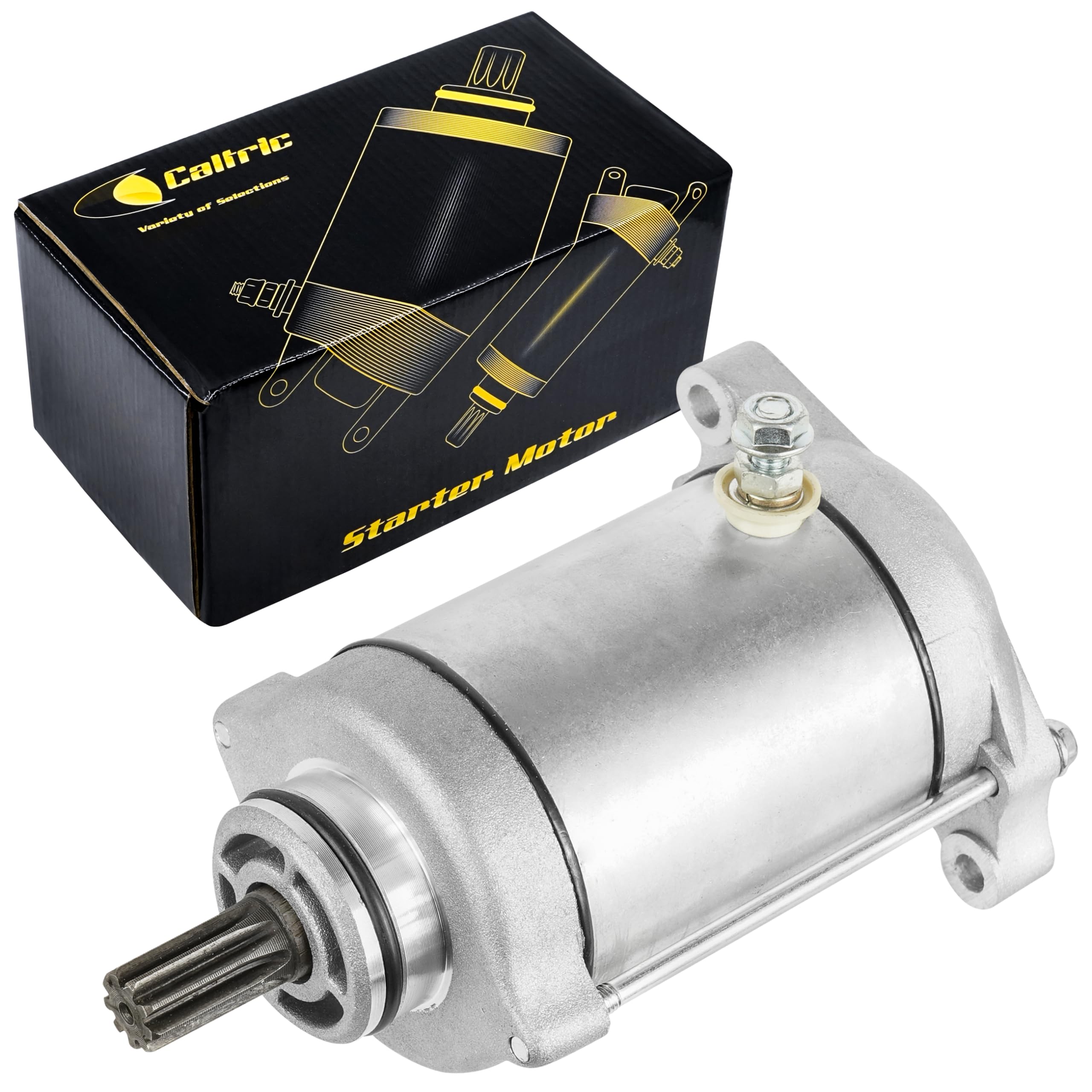 Caltric Starter Compatible With Arctic Cat 500 4X4 493Cc 2000 2001 2002 2003 2004 2005 2006 2007 2008 2009