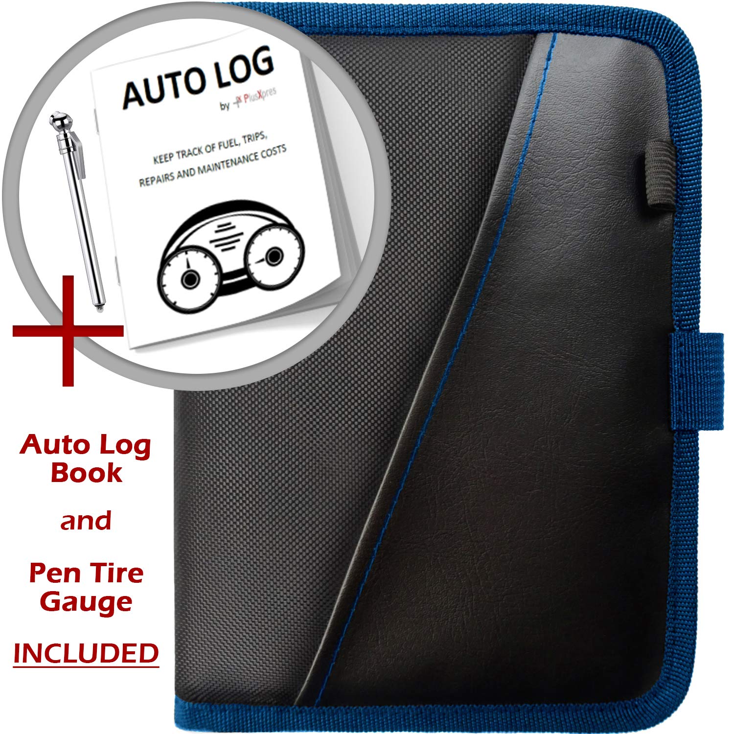 Glove Box Compartment Organizer - Car Document Holder - Owner Manual Case Pouch - Vehicle Storage Wallet For Registration & Insu
