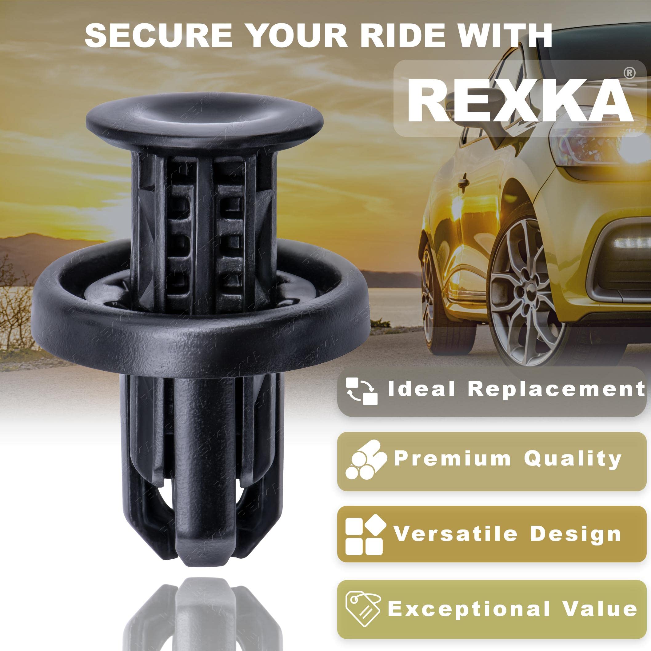 Rexka 41Pcs Rear Front Bumper Cover Fender Grille Under Cover Push-Type Retainer Clip Fastener Rivet 91505-Tm8-003 For Honda Acu