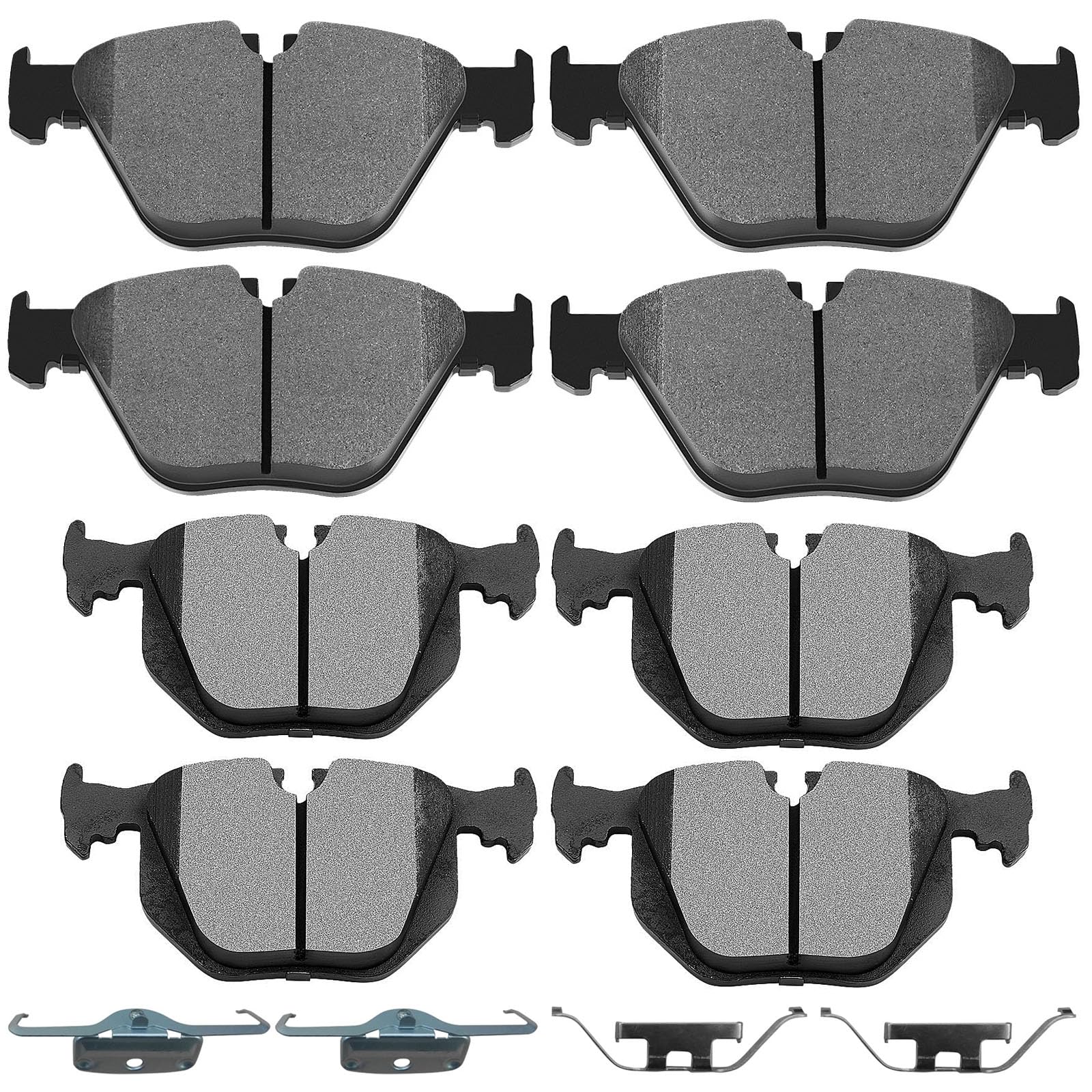 Ceramic Brake Pads Kits,Scitoo 8Pcs Brakes Pads Set Fit For Bmw 525I,525Xi,528I,528I Xdrive,528Xi,530I,530Xi,535I Xdrive,535Xi
