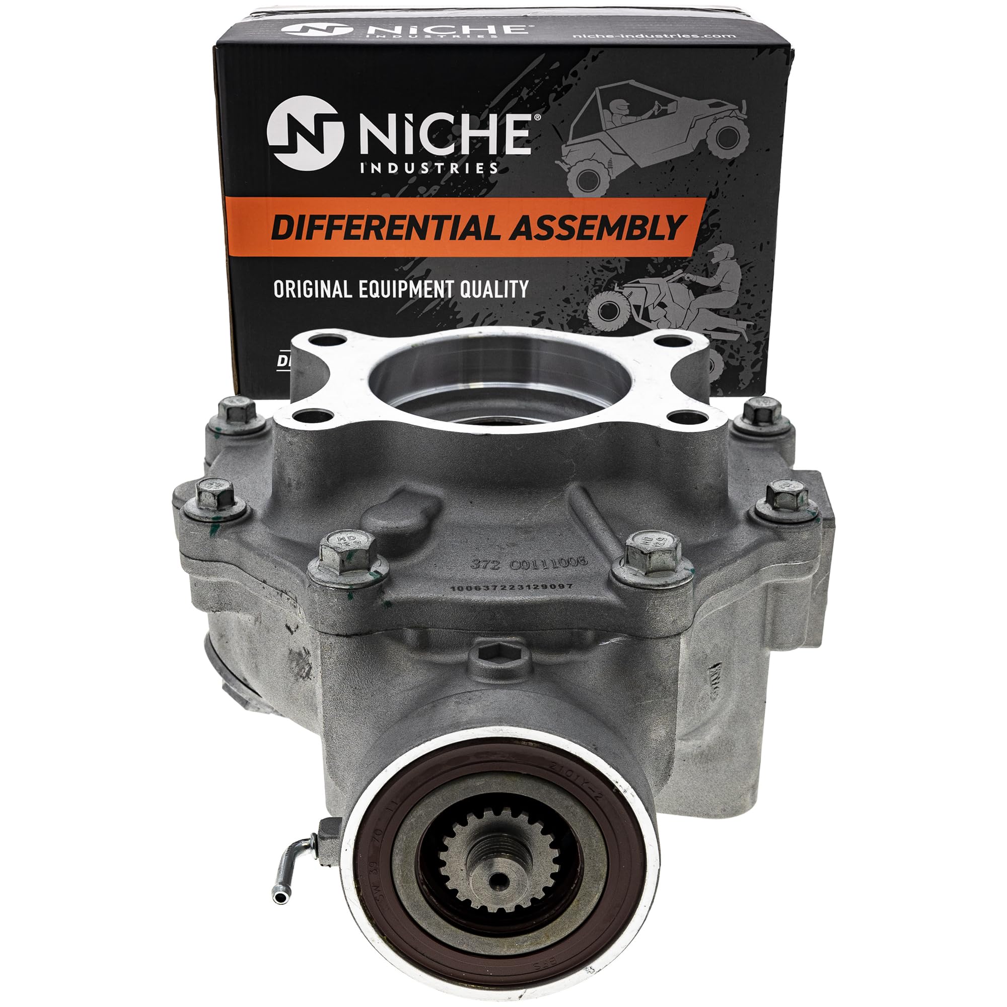 NICHE Rear Differential Gear Case for Honda Foreman 500, Rancher 420, TRX500, TRX420 - Gray