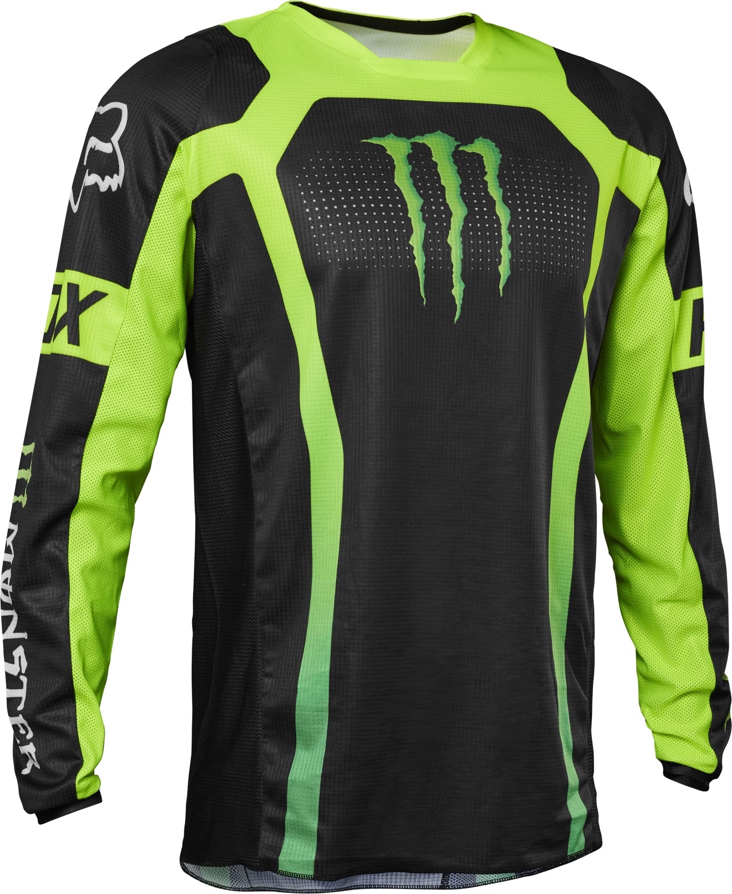 Fox Racing Men's 180 Monster Motocross Jersey, Black, XX-Large