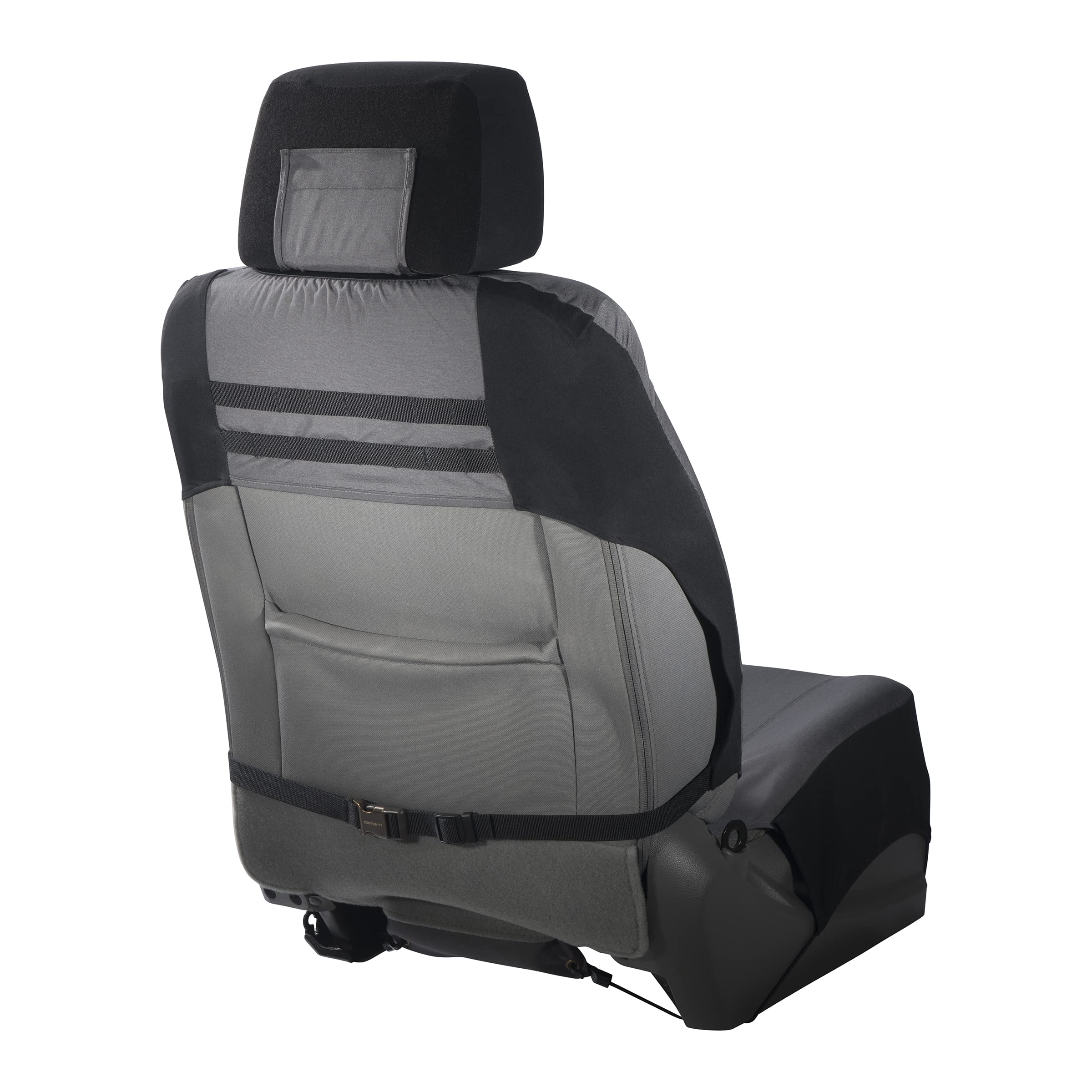 Carhartt Fitted Bucket Seat Covers, Durable Nylon Duck Canvas, One Size, Gravel, Model C000139900199