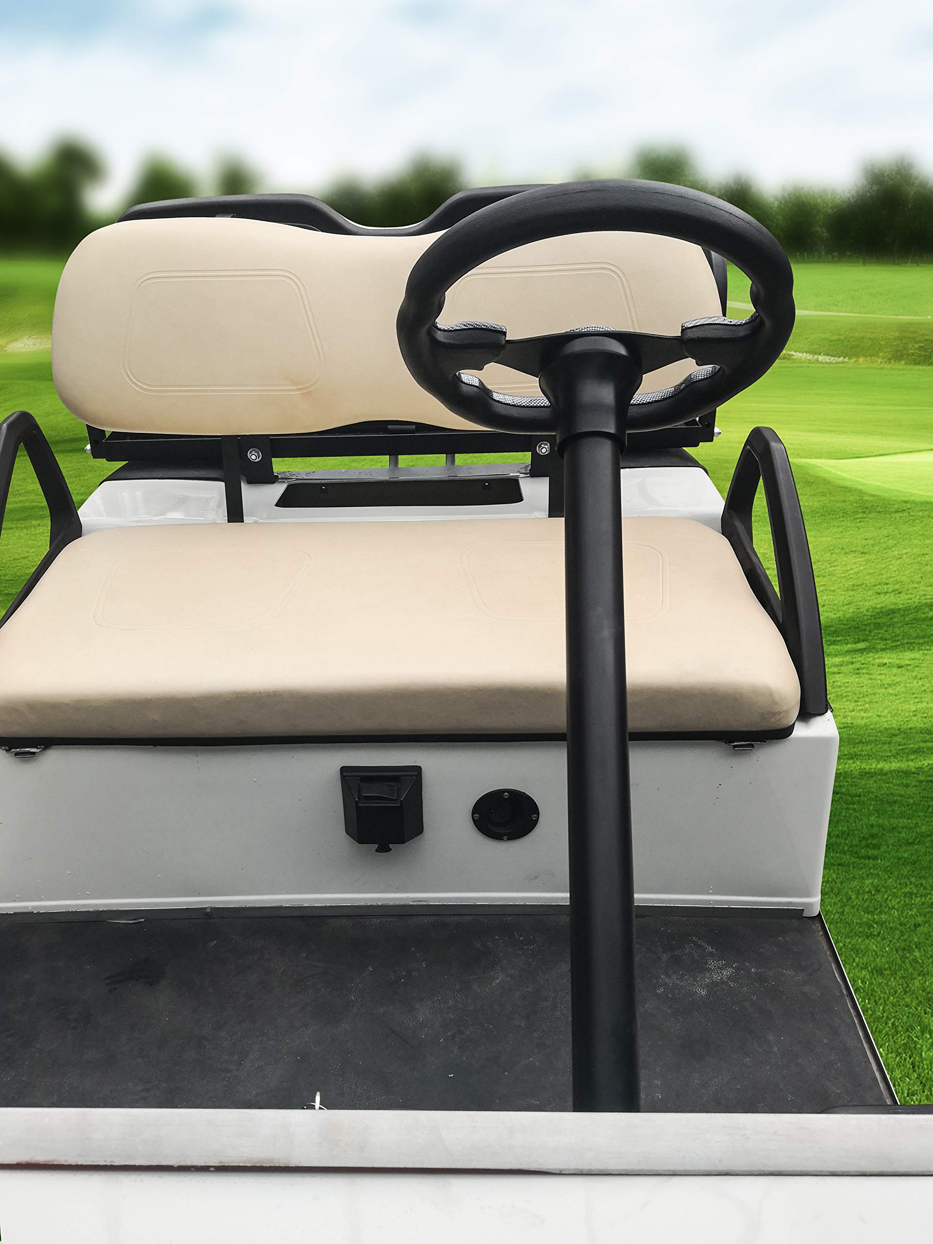 Leapgo Club Car Ds Golf Cart Steering Wheel Adapter Golf Steering Wheel Adapter For Club Car Ds Golf Cart Mounting Adapter(Black