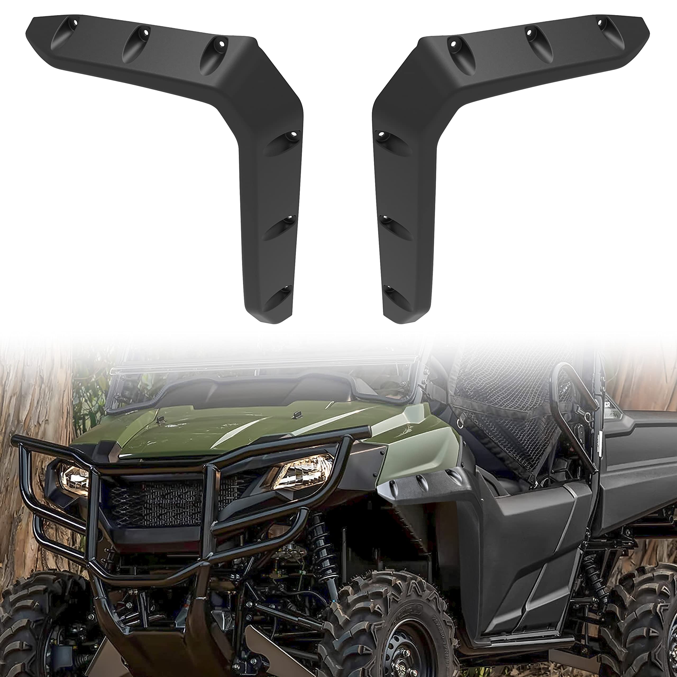 KEWISAUTO Front Fender Flares Kit for Honda Pioneer 700-2 700-4 14-25, Front Mud Flaps Mud Guard Extension for Honda Pioneer 700