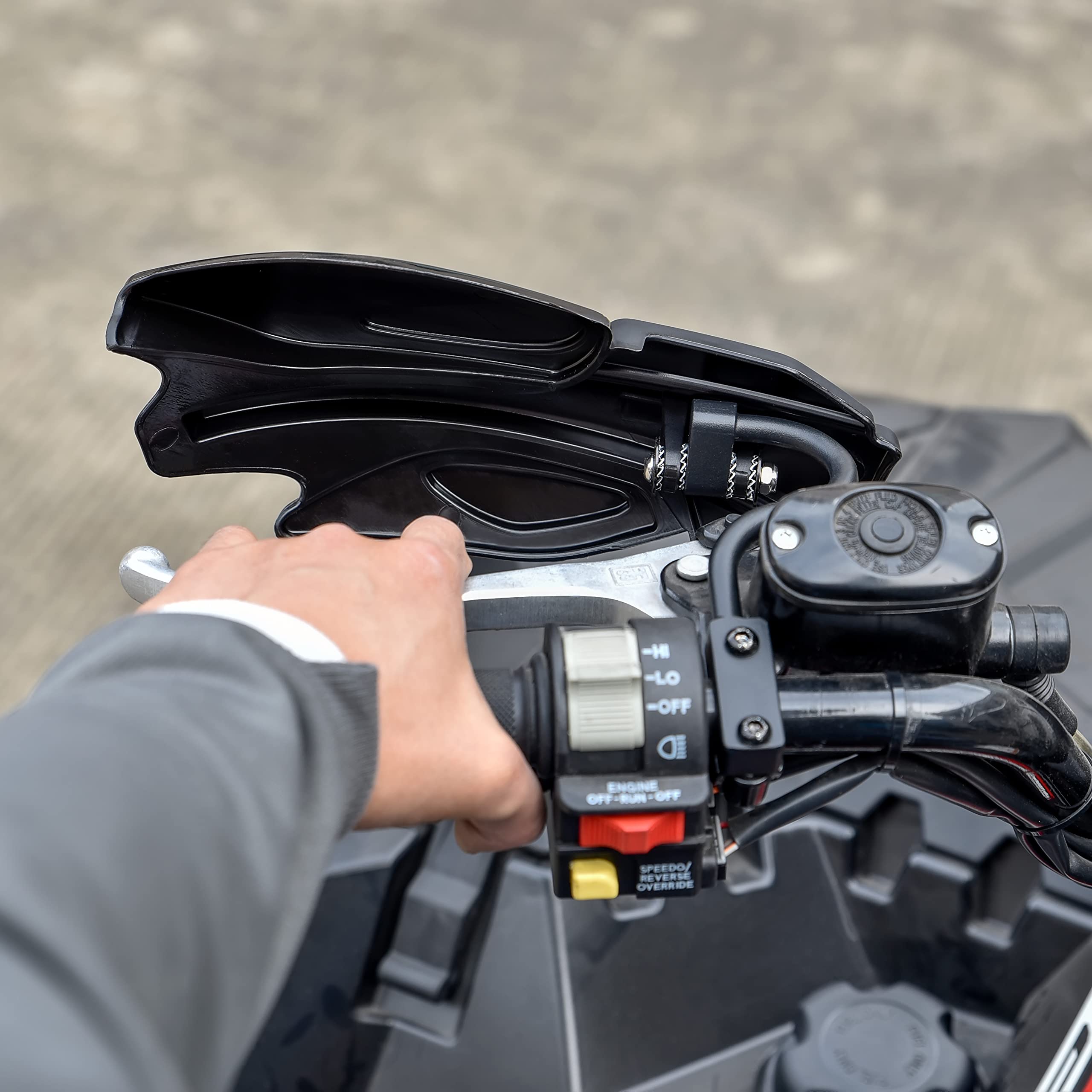 Sautvs Handguards With Mount Brackets Kit For Polaris Sportsman Scrambler 400 450 570 850 Xp 1000 2007-2024 Black Hand Guards Pr