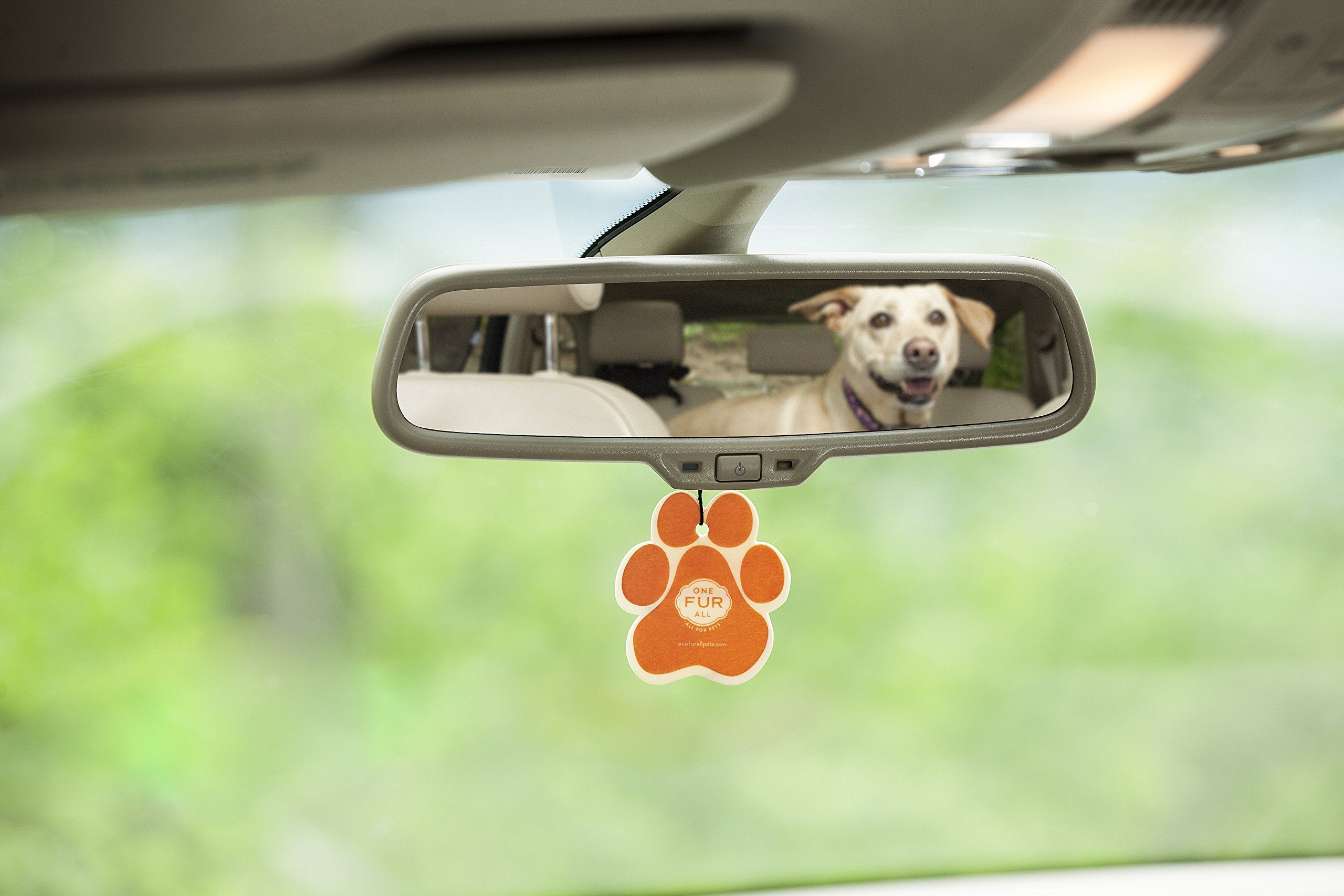 One Fur All Pet House Car Air Freshener - Juicy Melon Pack Of 4 - Non-Toxic Car Air Freshener - Pet-Friendly Air Freshener For S
