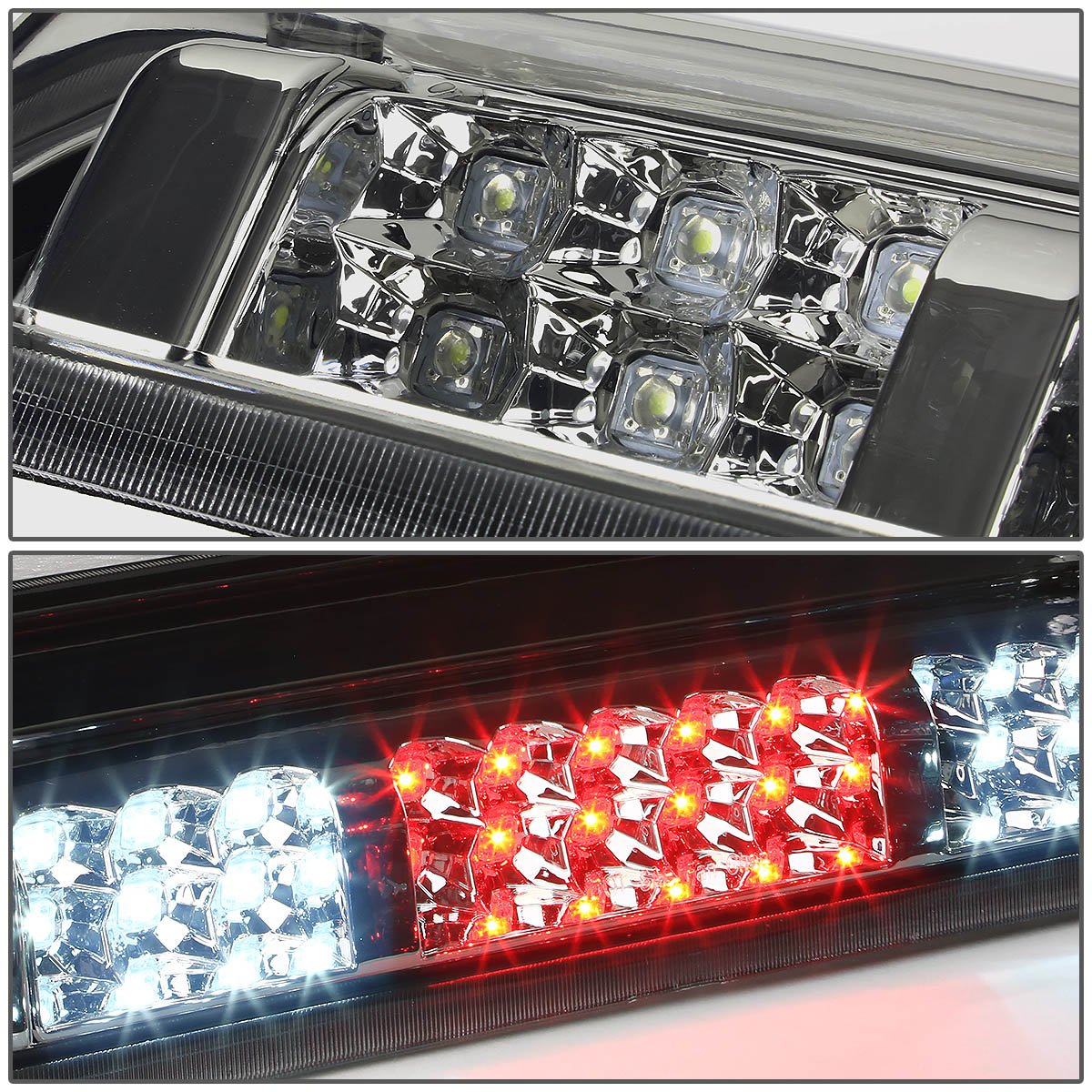 Dna Motoring 3Bl-F15004-Led-Sm Smoked Lens Led High Mount 3Rd Third Brake Light [Compatible With 07-10 Sport Trac / 04-08 F150 /