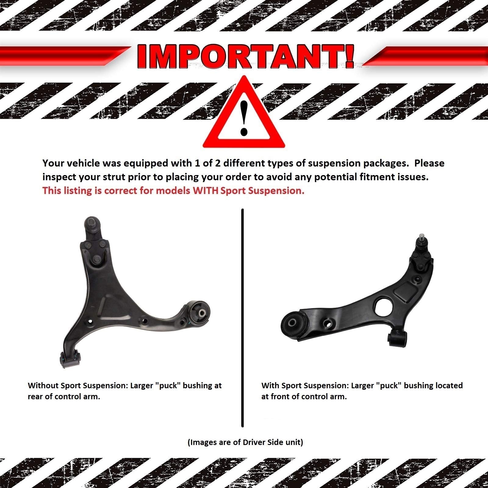 Trq Front & Rear Sway Bar Stabilizer Link Set Compatible With 2011-2012 Hyundai Sonata Kia Optima