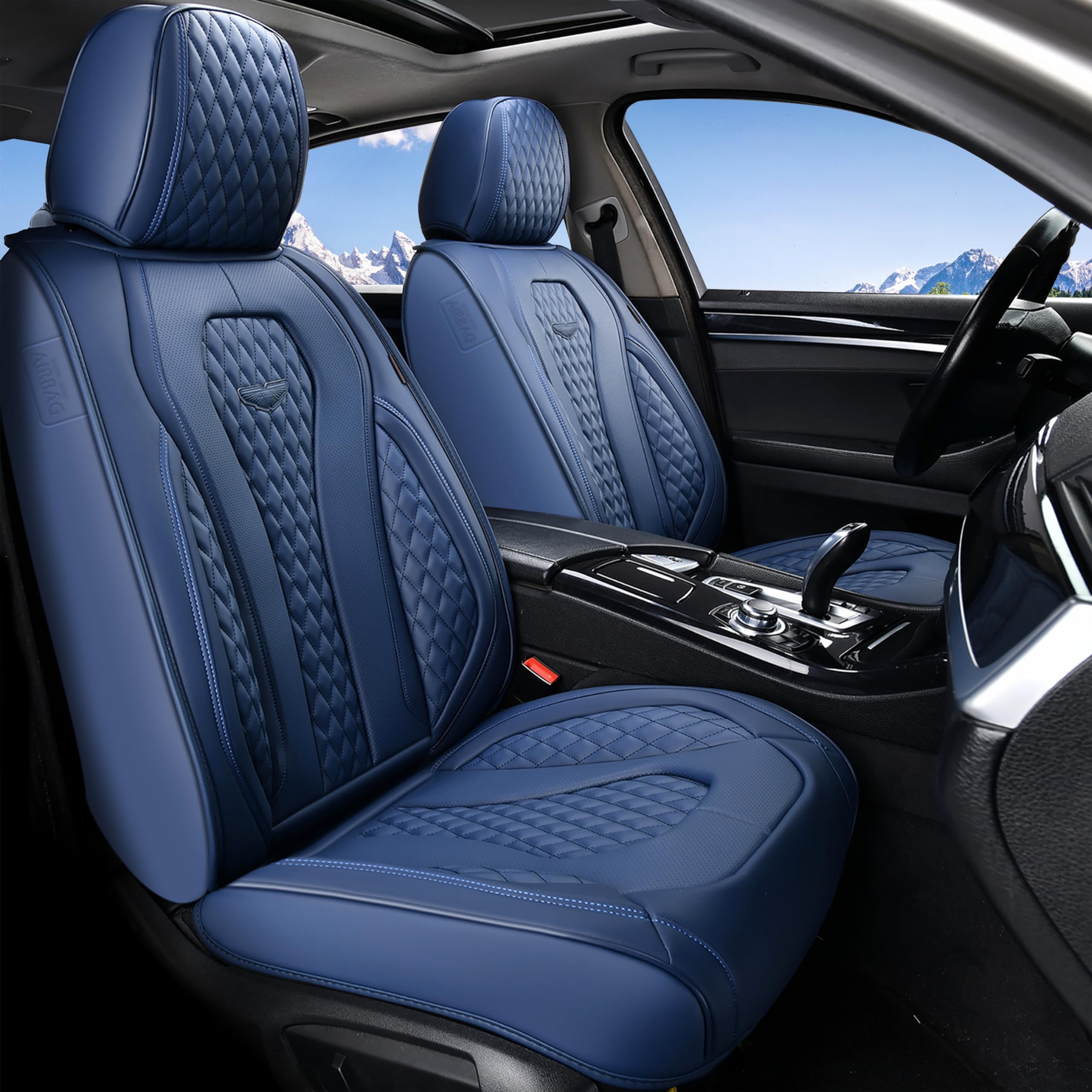 Coverado Seat Covers, Car Seat Covers Front Seats, Blue Car Seat Cover, Waterproof Car Seat Covers, Car Seat Cushion, Front Car