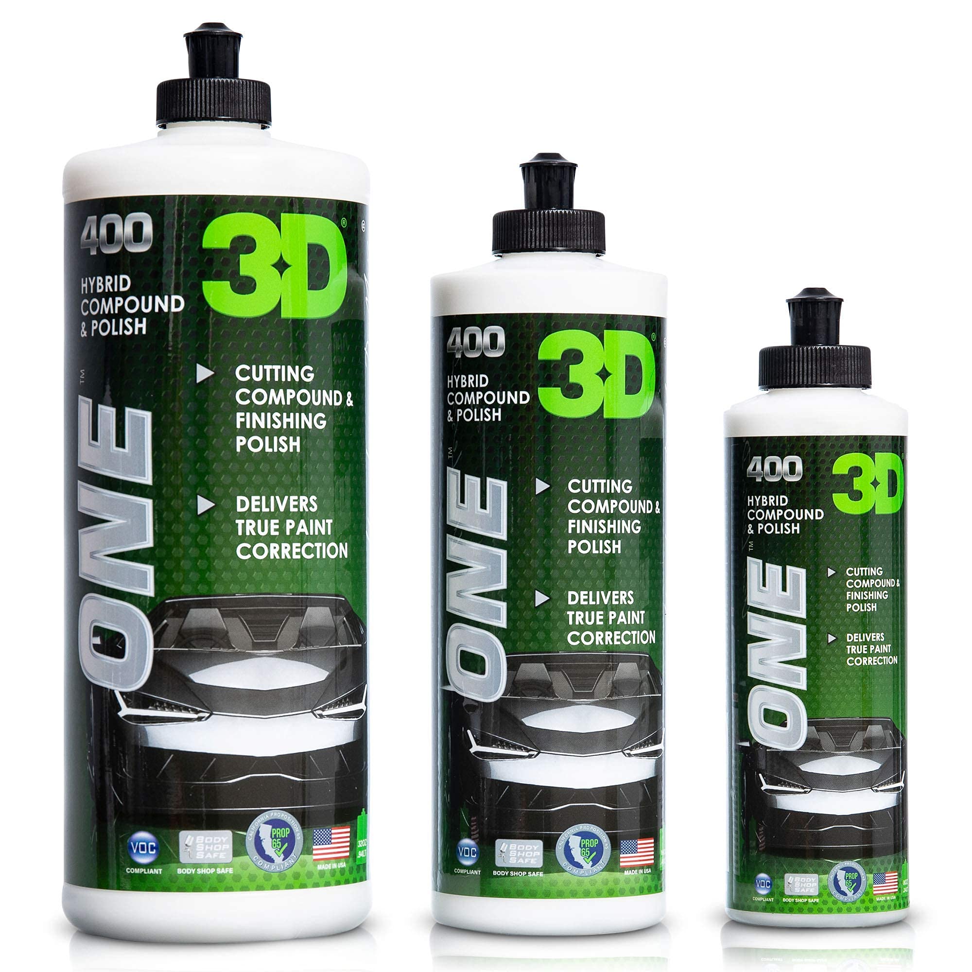 3D 3D One Car Scratch & Swirl Remover - Rubbing Compound & Polish - 8oz - Ceramic