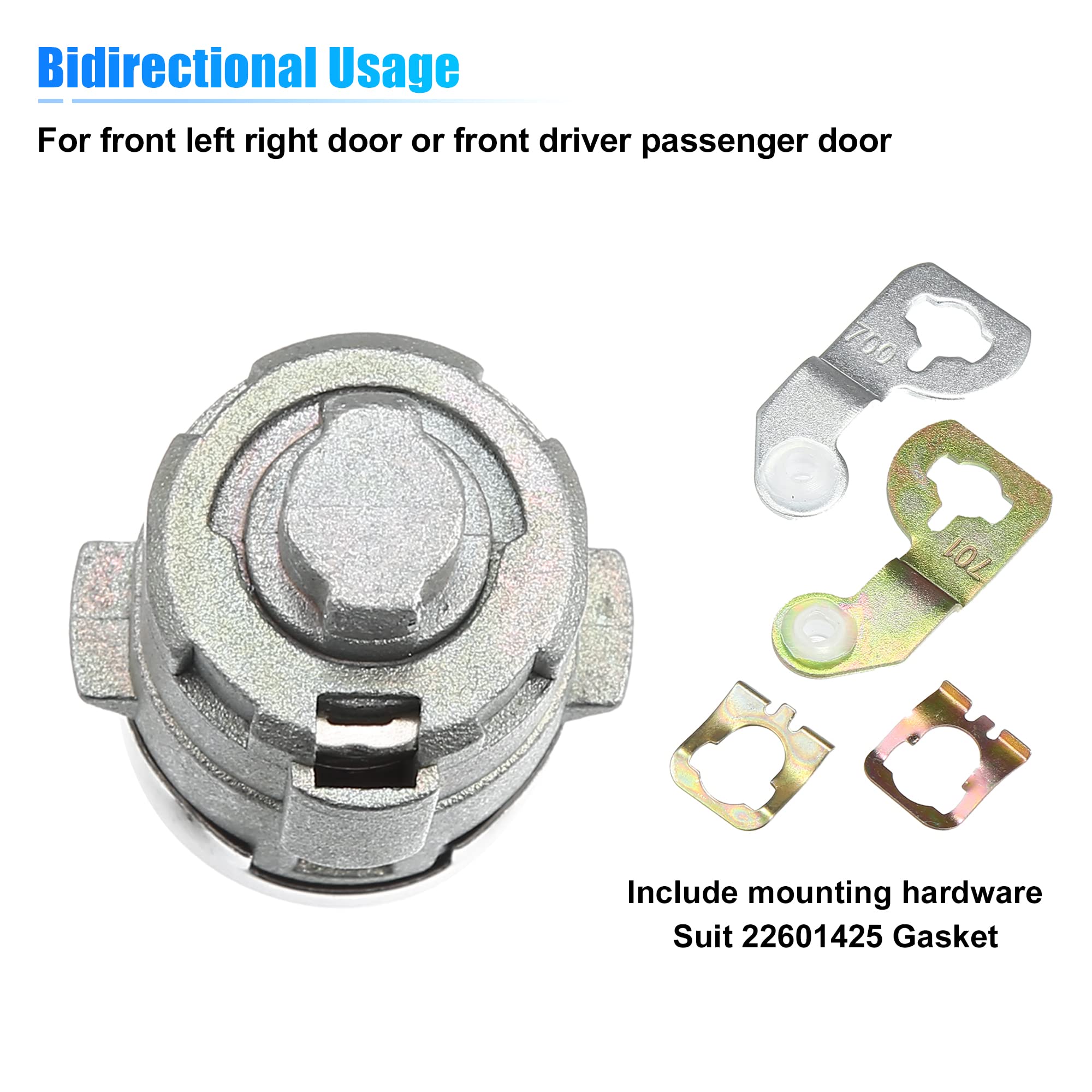 X Autohaux 1 Pair Door Lock Cylinder Set W/ 2 Key For Gmc Sierra 1500 2500 3500 Yukon For Chevy Silverado Tahoe Suburban For Hum