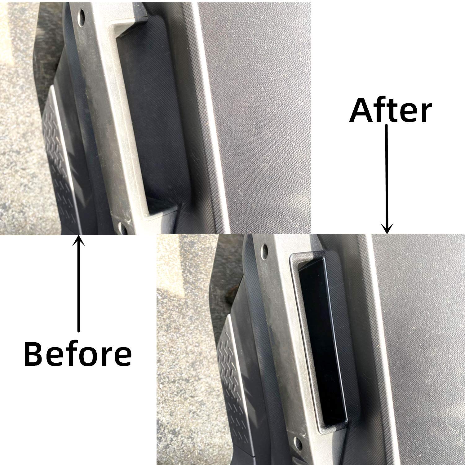 Jojomark Compatible With Jeep Wrangler Jk Jku 2007-2010 2-Door/4-Door Door Grab Handle Storage Box Organizer Tray Accessories
