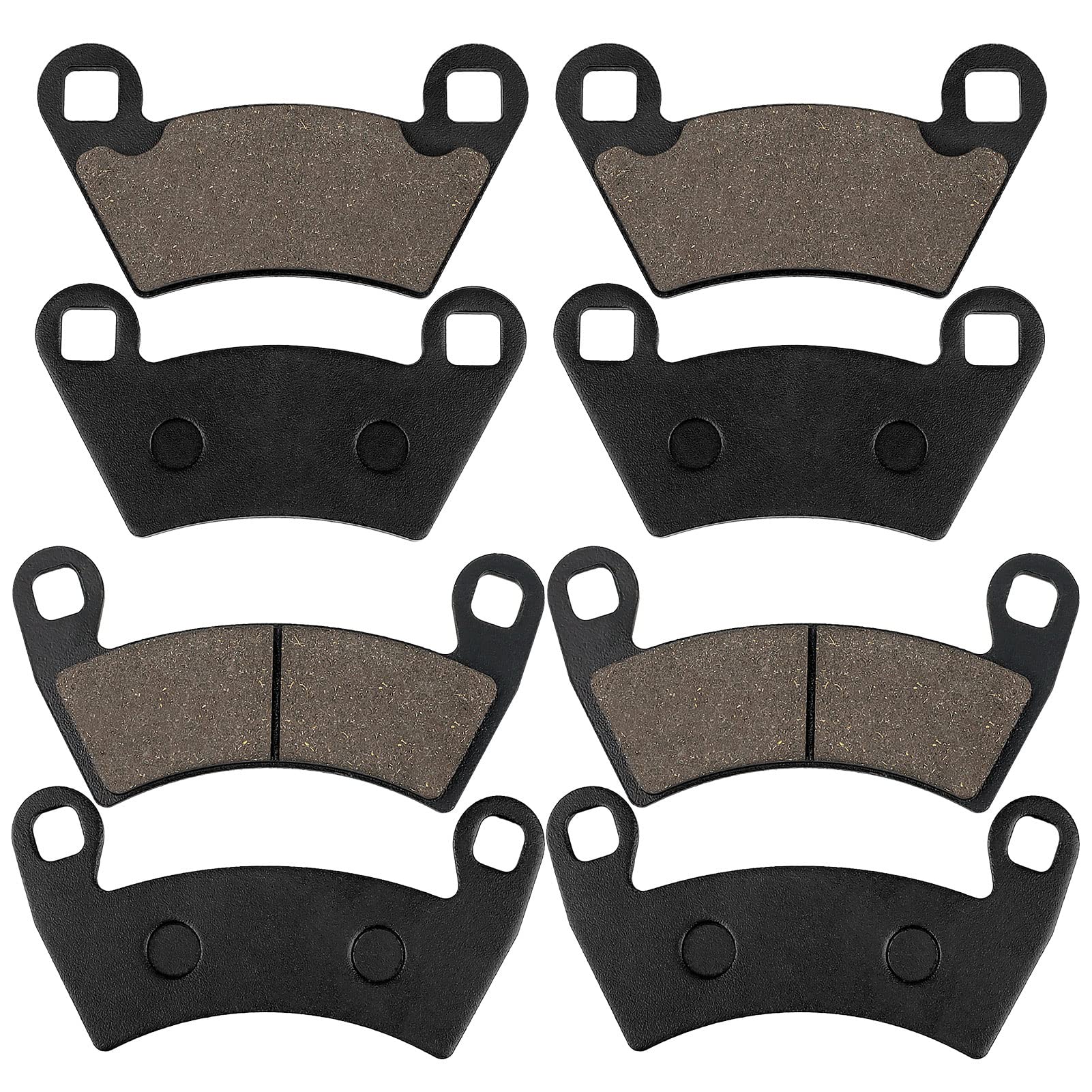 Brake Pads Front and Rear Compatible with Polaris Ranger 500 700 800 900 XP Ranger Crew 500 RZR 4 800 RZR 900 XP