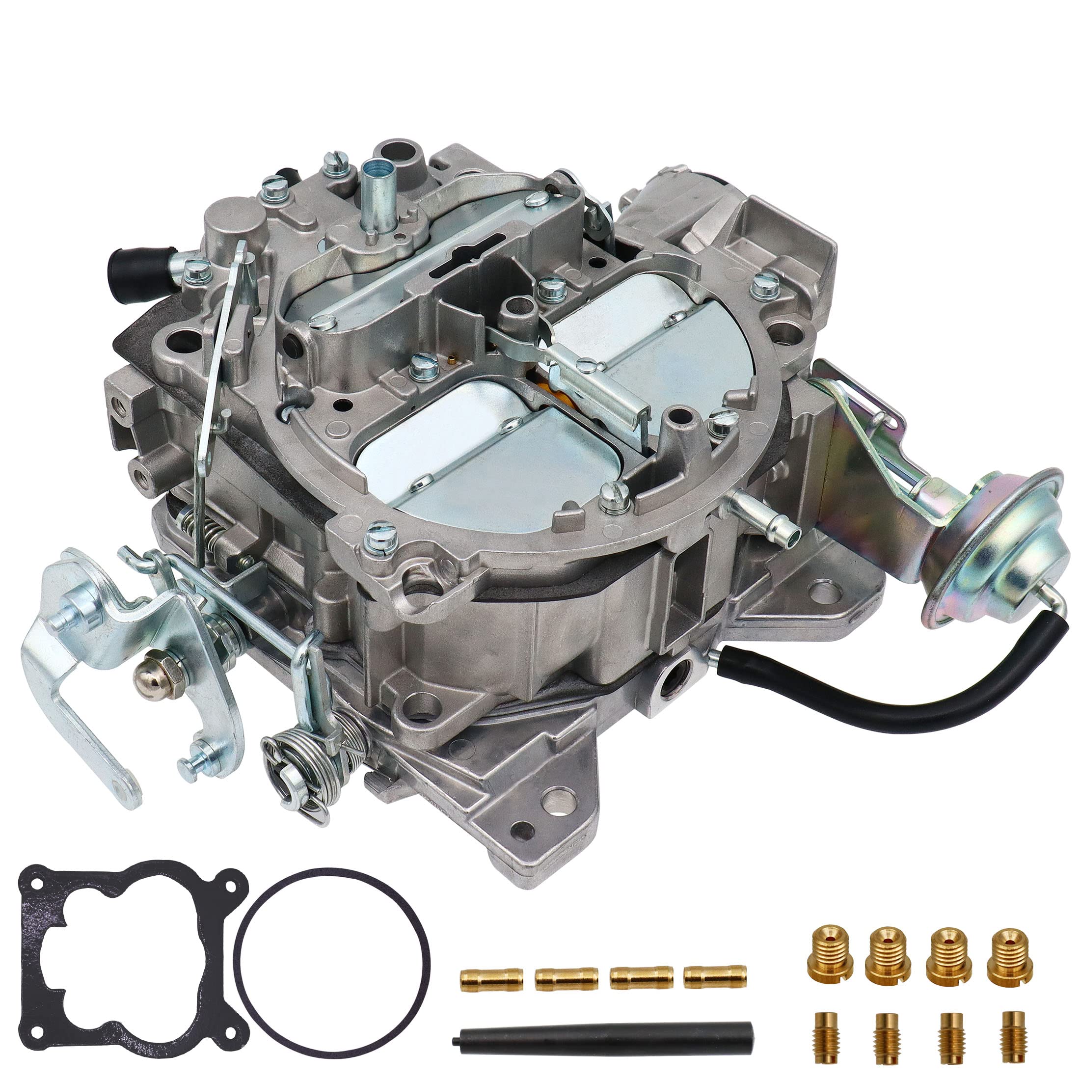 THUNDERMINGO 4 Barrel Carburetor for Rochester Quadrajet 1904R 1906R V8 GM Cadillac 750 CFM with Electric Choke, Fits Chevy 305