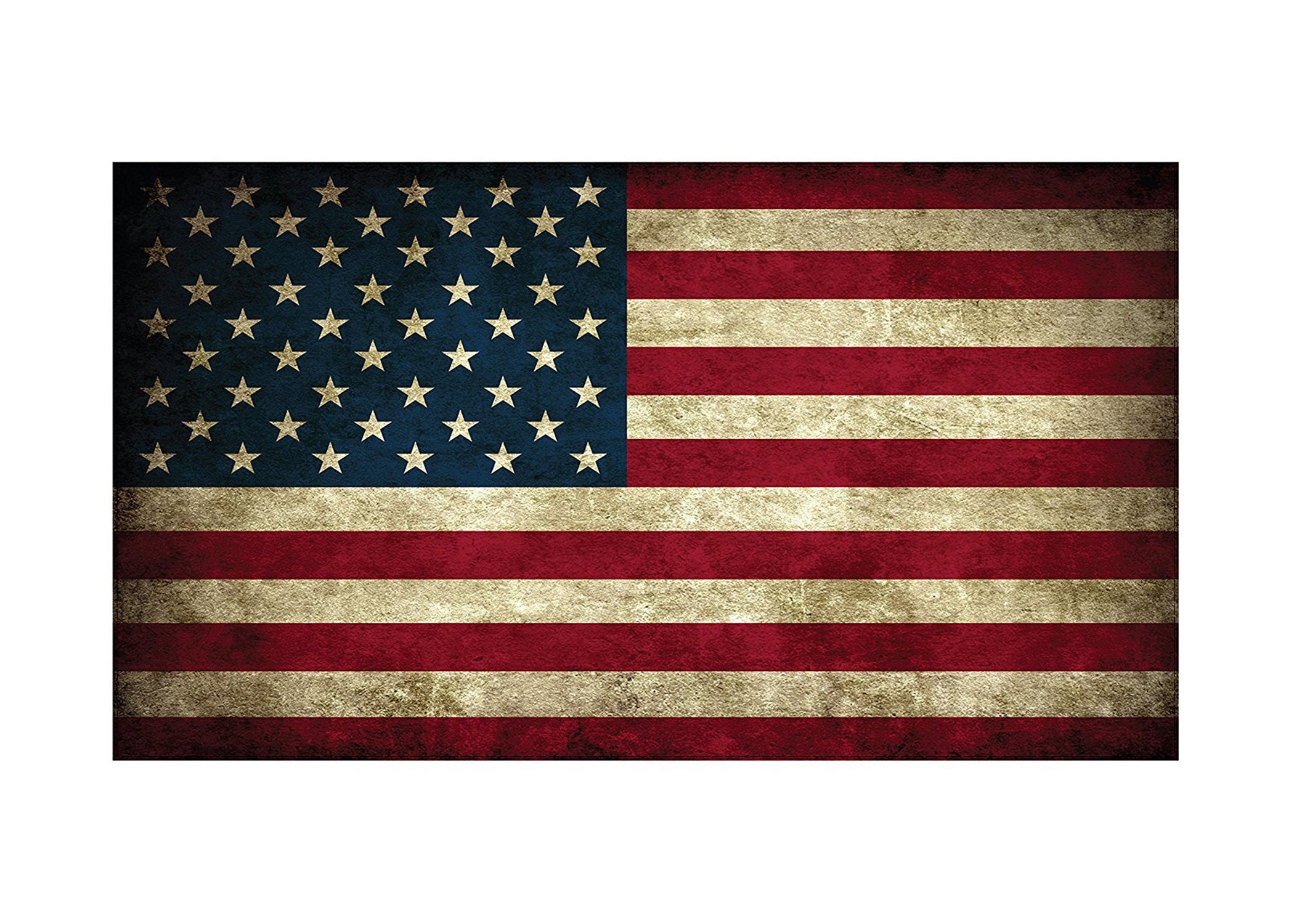 Rogue River Tactical Usa Flag Sticker Rustic Bumper Car Decal Gift Patriotic American Worn United States (3X5)