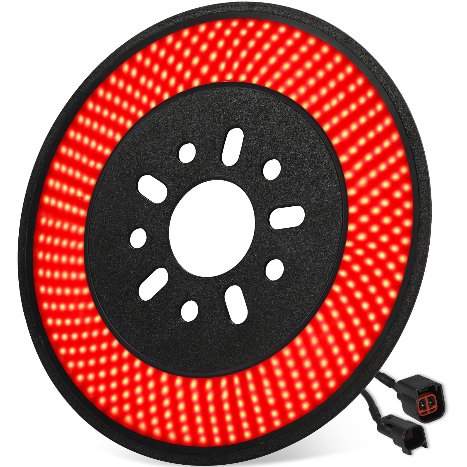 Karsam Spare Tire Brake Light For 2007-2018 Jeep Wrangler Jk Jku Yj Tj, 6 Ring 405Pcs Led Wheel Lights, Plug-N-Play 3Rd Third Br