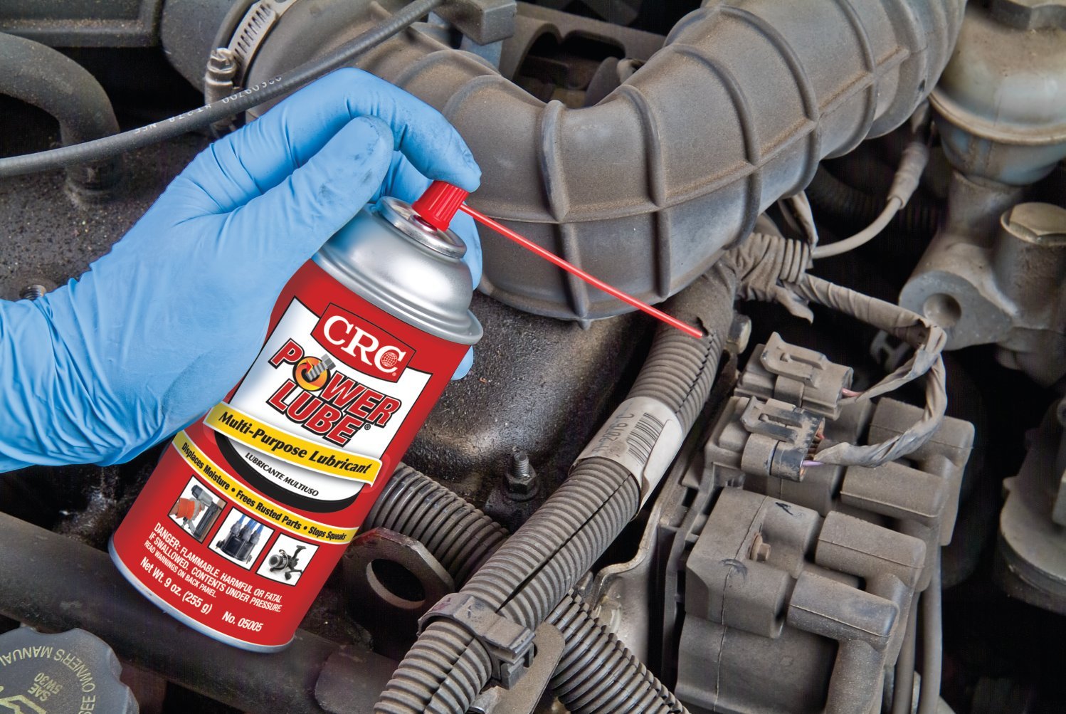 CRC Power Lube® Multi-Purpose Lubricant, 5-56, 12oz, Slightly Hazy Amber Liquid, Set of 12, Model 05005