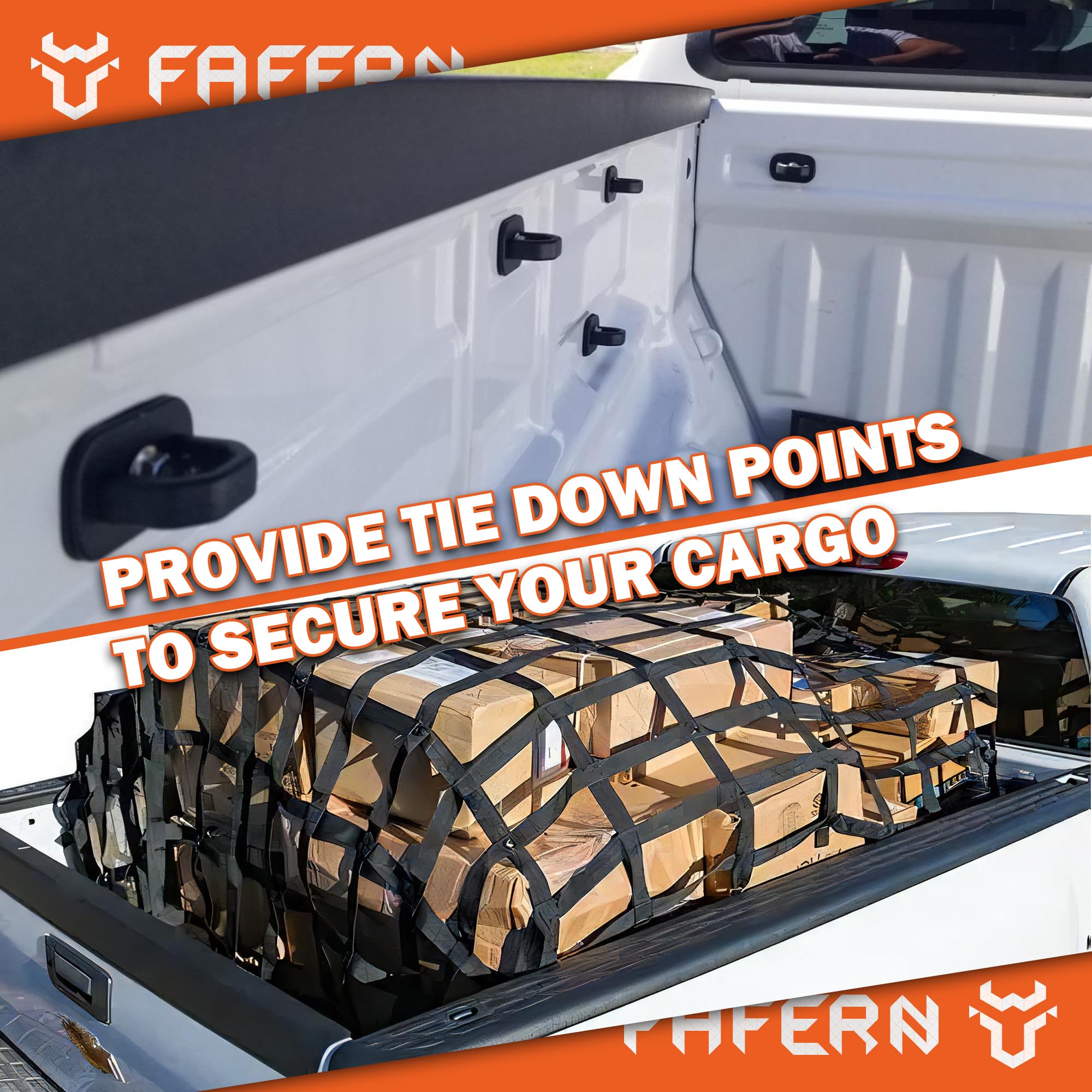 Fafern Tie Down Anchors for Truck Bed - Aluminum, Black, 9pcs, Fits 2007-2023 Chevy Silverado/GMC Sierra, 2015-2023 Colorado/Canyon