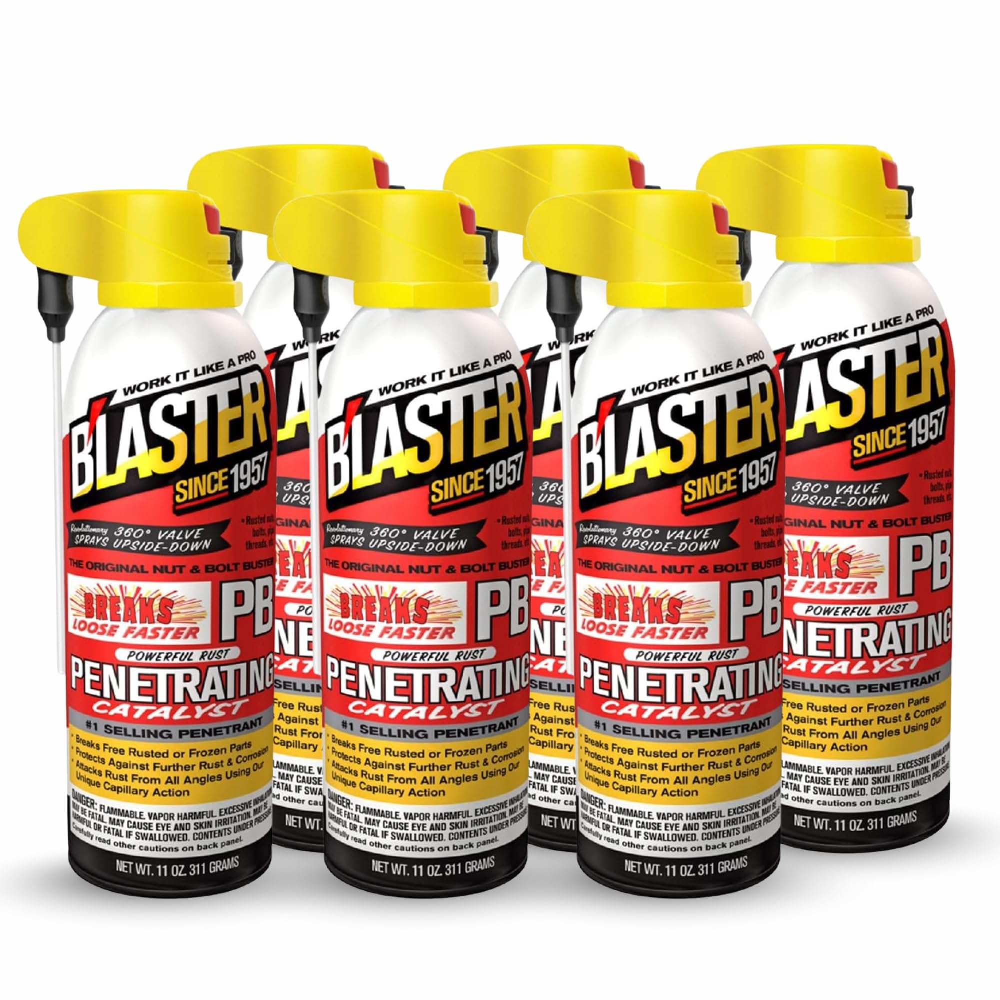 BLaster Penetrating Oil Spray - Rust Prevention Penetrating Fluid - Loosens Rusted Bolts, Protects Against Corrosion, Multi-Use 