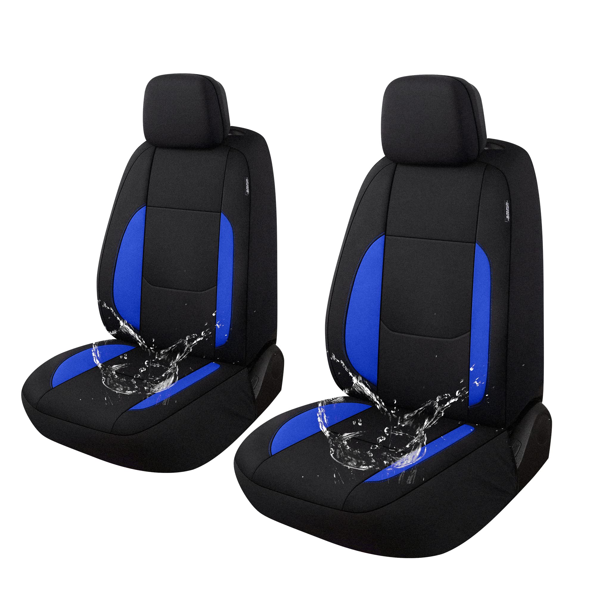 Pariitadin Waterproof Car Seat Covers 2 Front Seats, Neoprene Seat Covers for Cars, Universal Fit Interior Covers for Most Cars 