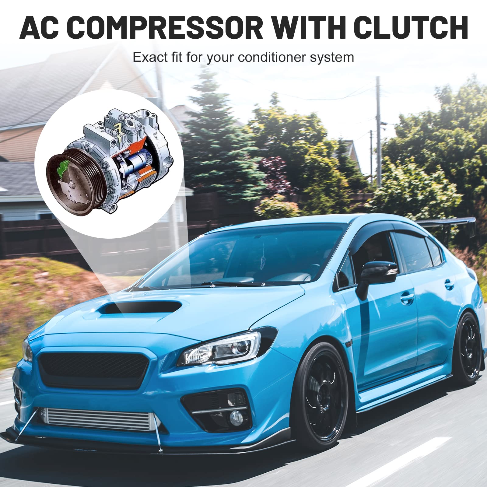 New AC Air Condition Compressor with Clutch for Toyota Sienna 3.3L 2004-2006, for Sienna 3.5L 2007 1010854 1110854