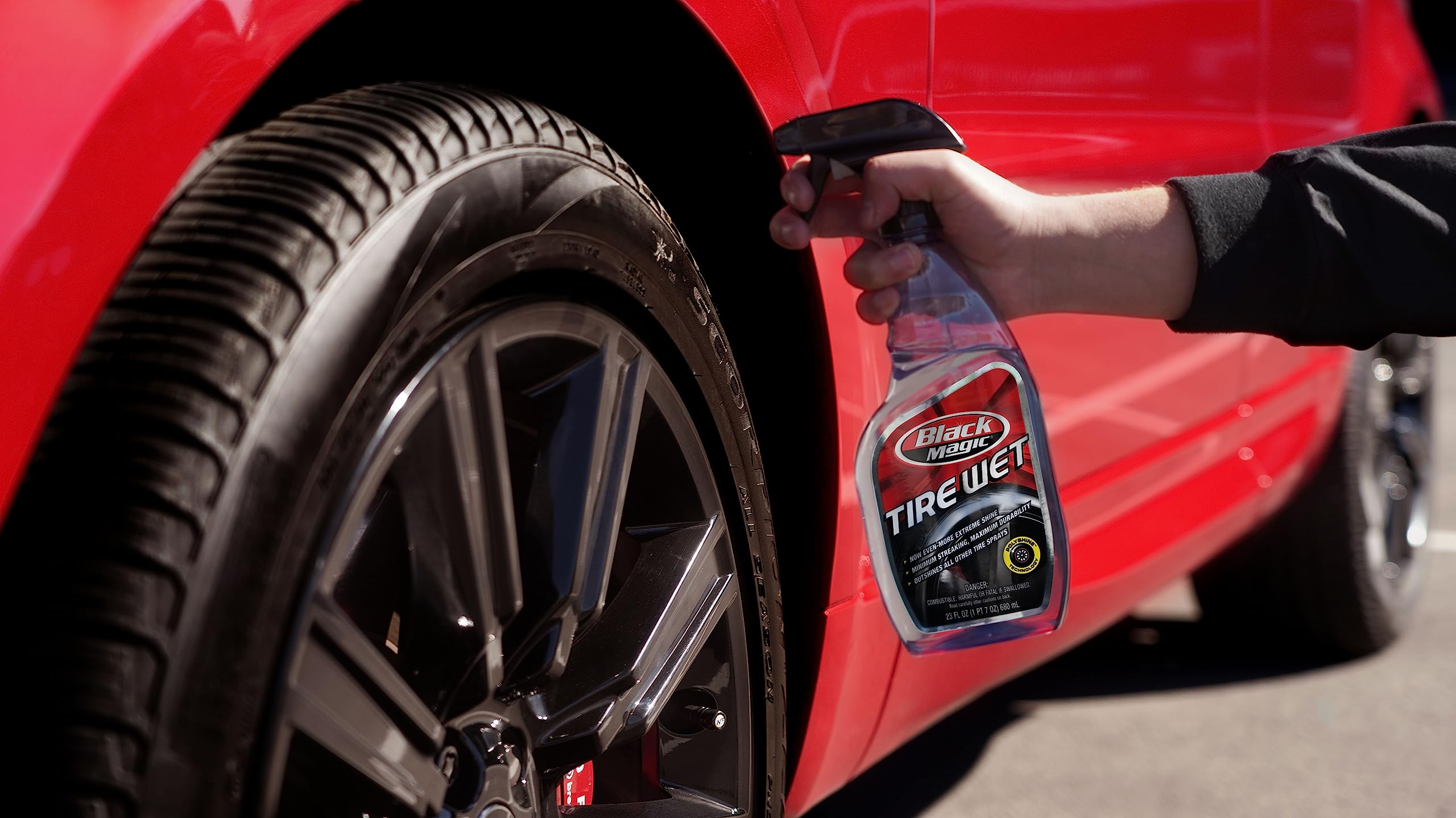 Black Magic Tire Wet, 23 oz. - Clear, Plastic, Model BM23, Pack of 1 - Premium Tire Shine for Enhanced Gloss and Protection